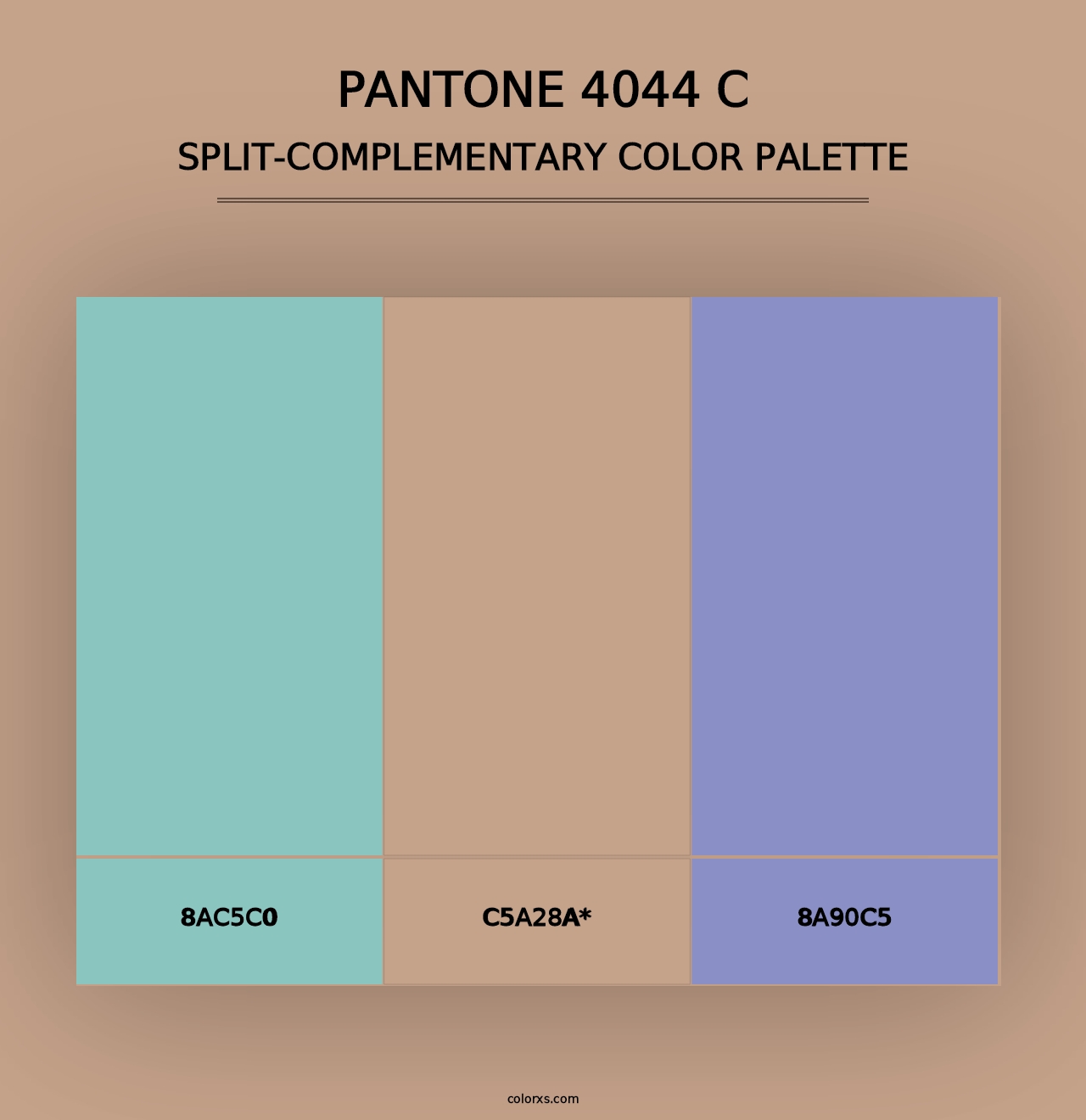 PANTONE 4044 C - Split-Complementary Color Palette