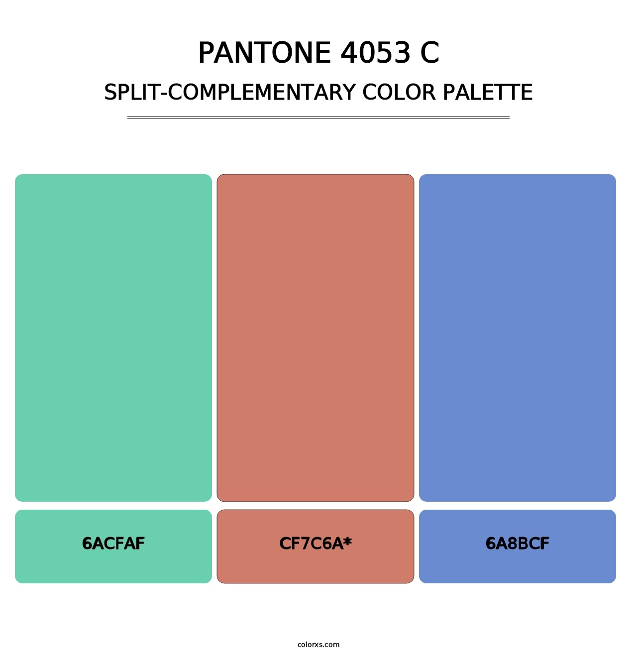 PANTONE 4053 C - Split-Complementary Color Palette