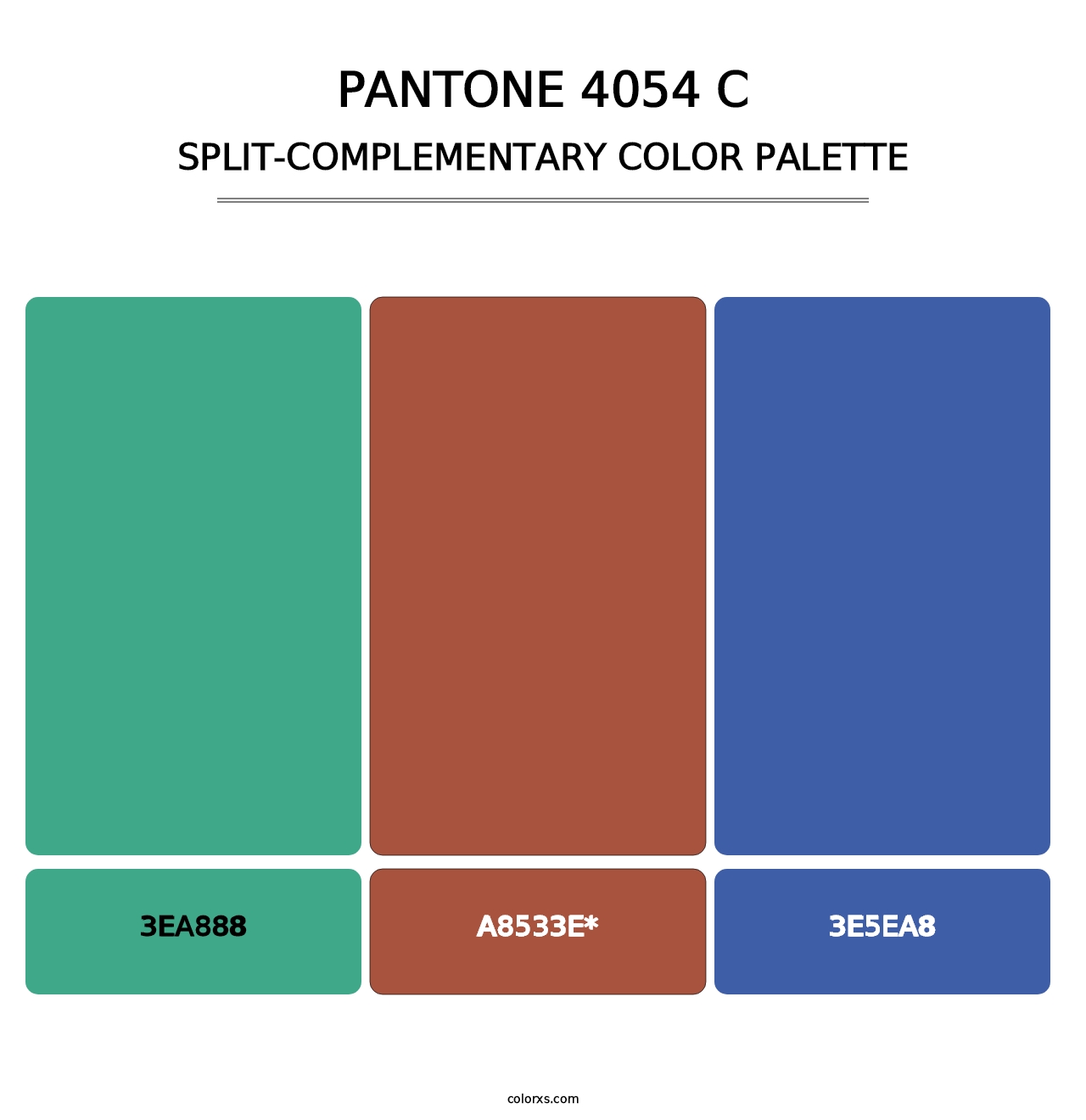 PANTONE 4054 C - Split-Complementary Color Palette