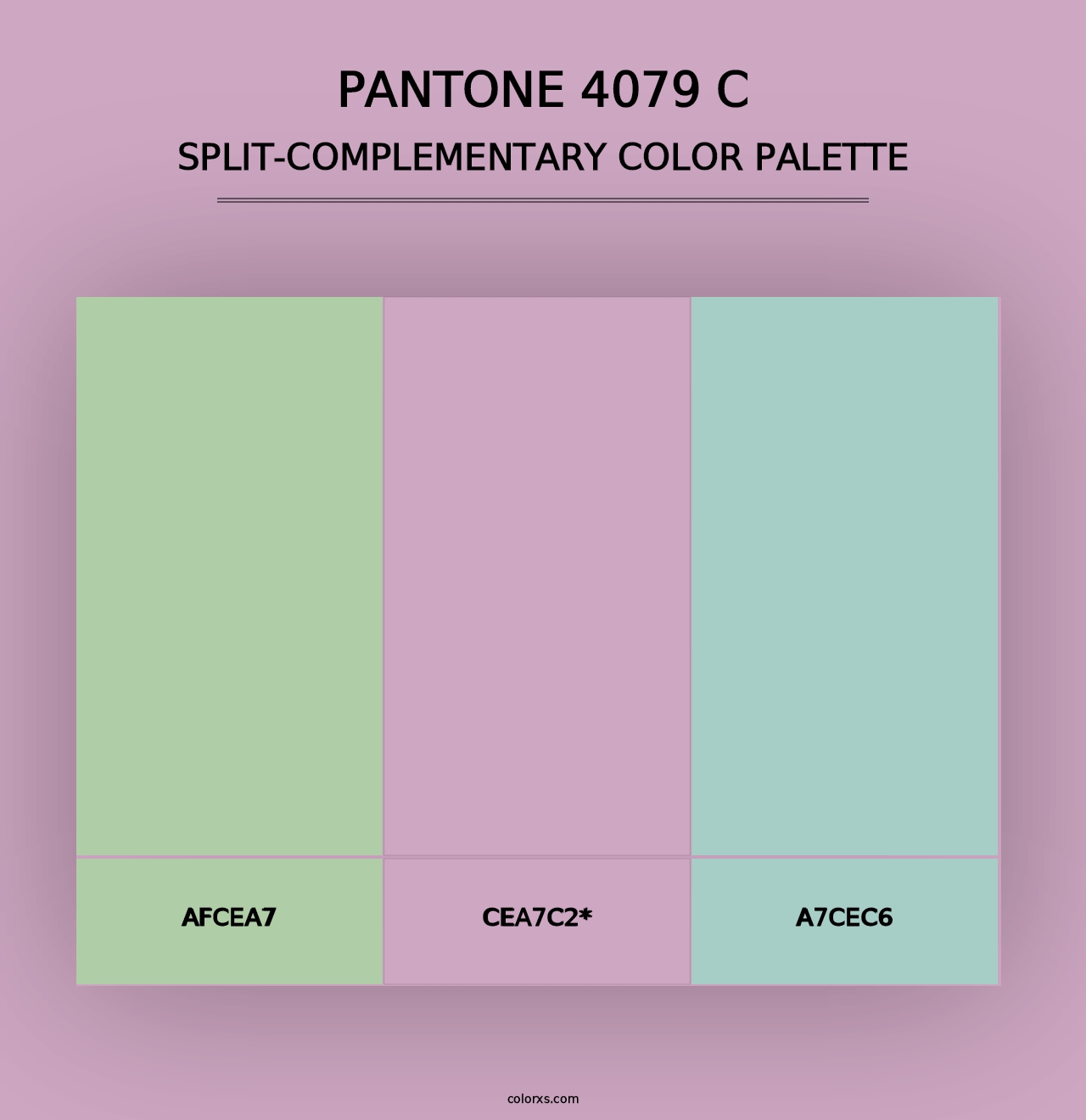 PANTONE 4079 C - Split-Complementary Color Palette