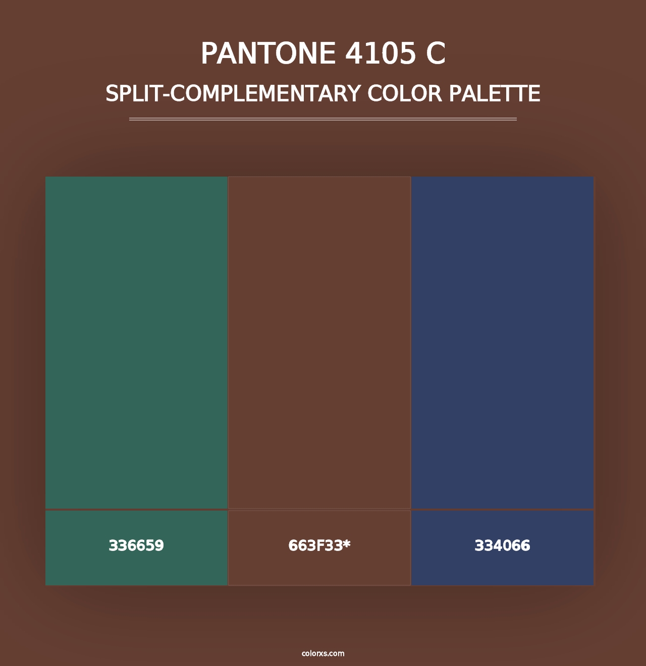 PANTONE 4105 C - Split-Complementary Color Palette