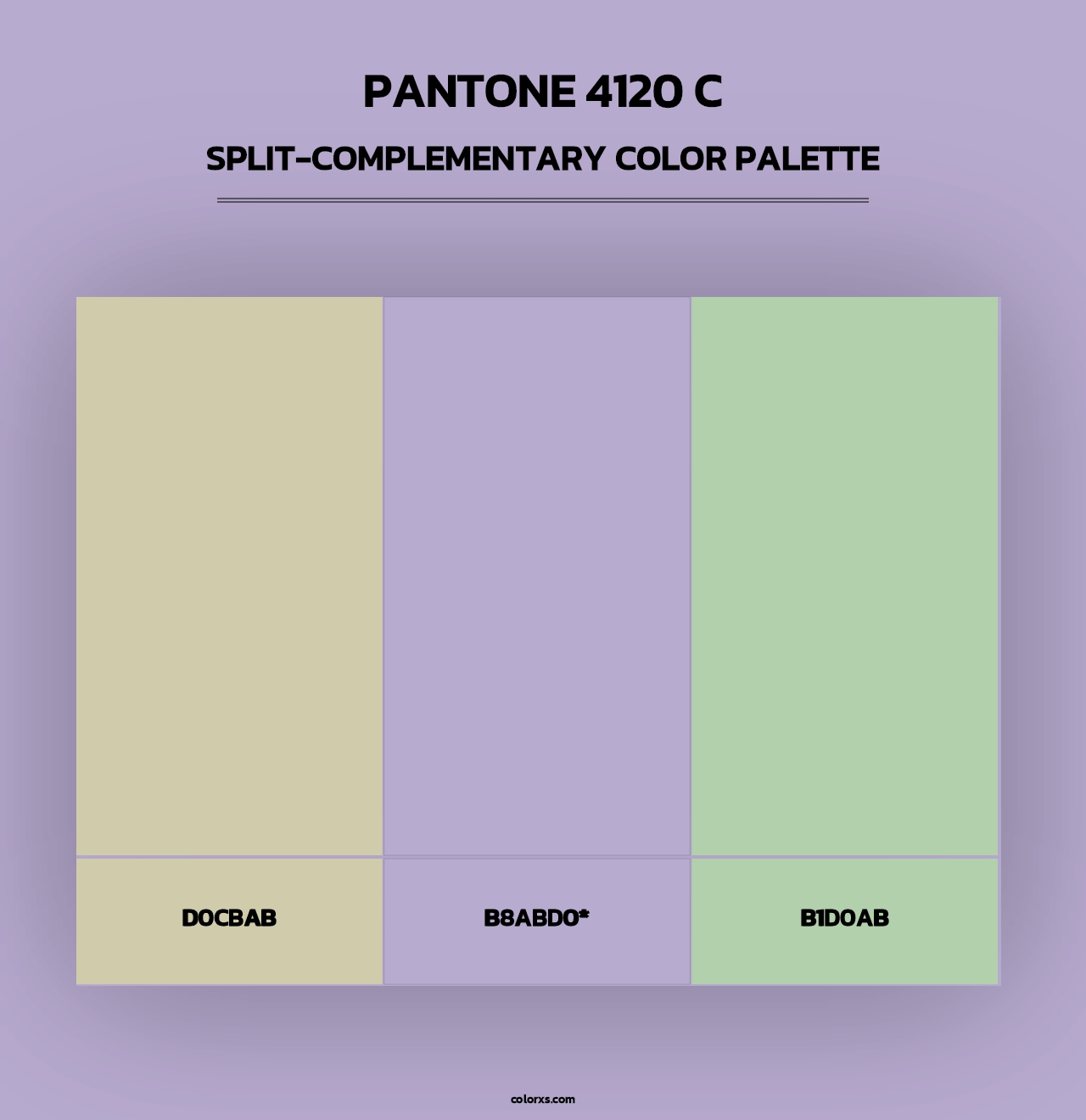 PANTONE 4120 C - Split-Complementary Color Palette