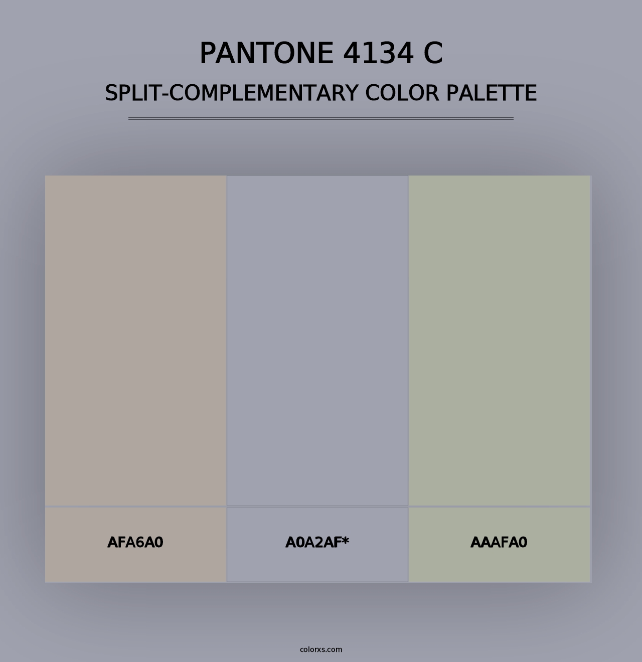 PANTONE 4134 C - Split-Complementary Color Palette