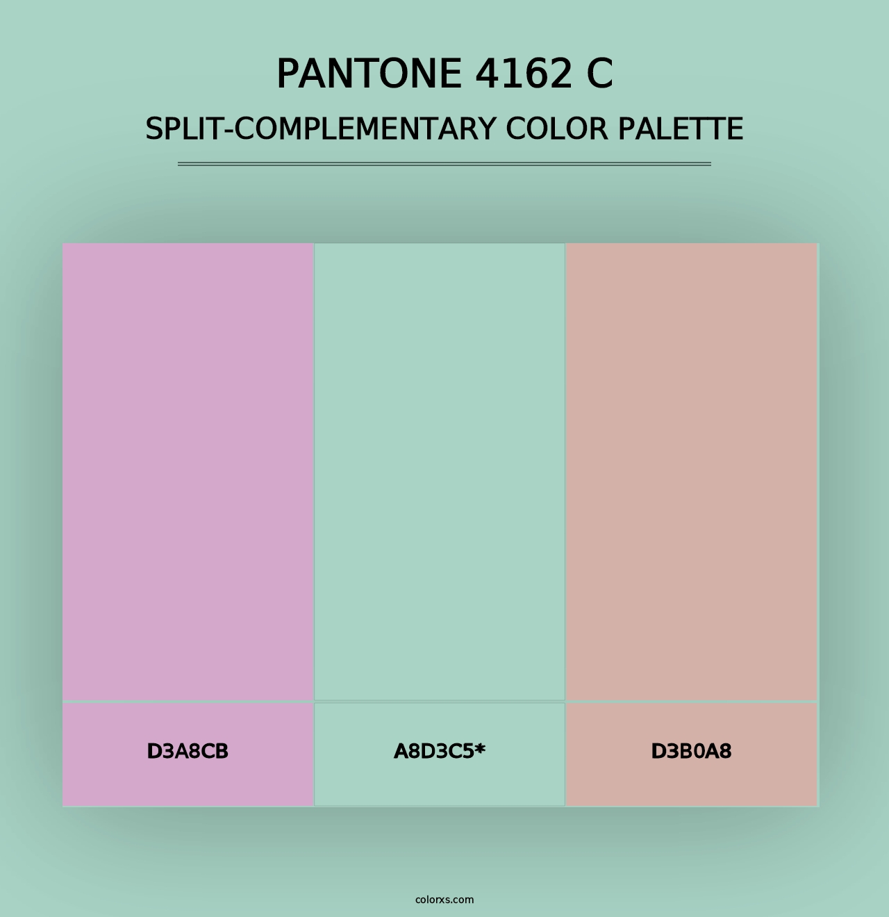 PANTONE 4162 C - Split-Complementary Color Palette