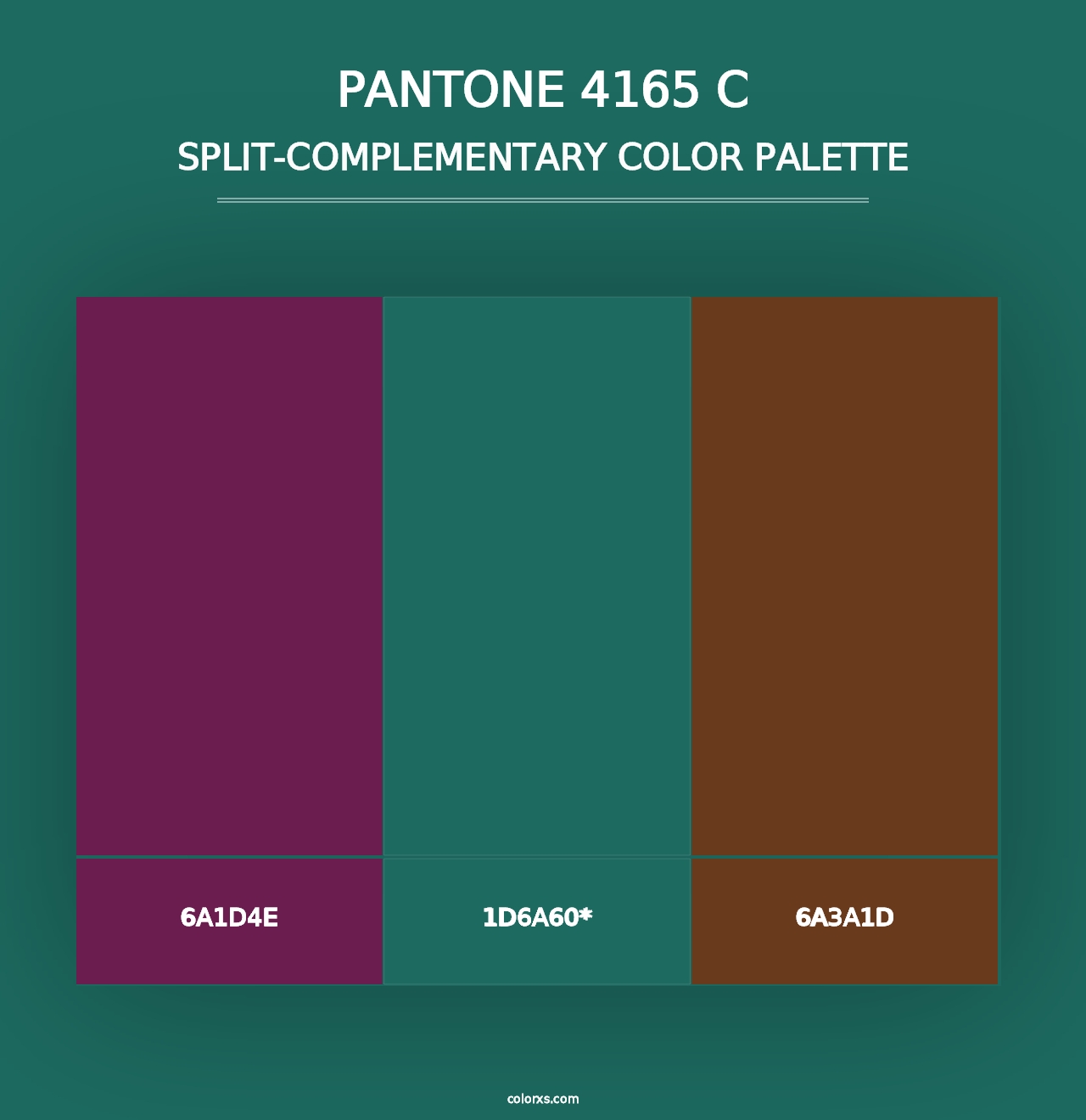 PANTONE 4165 C - Split-Complementary Color Palette