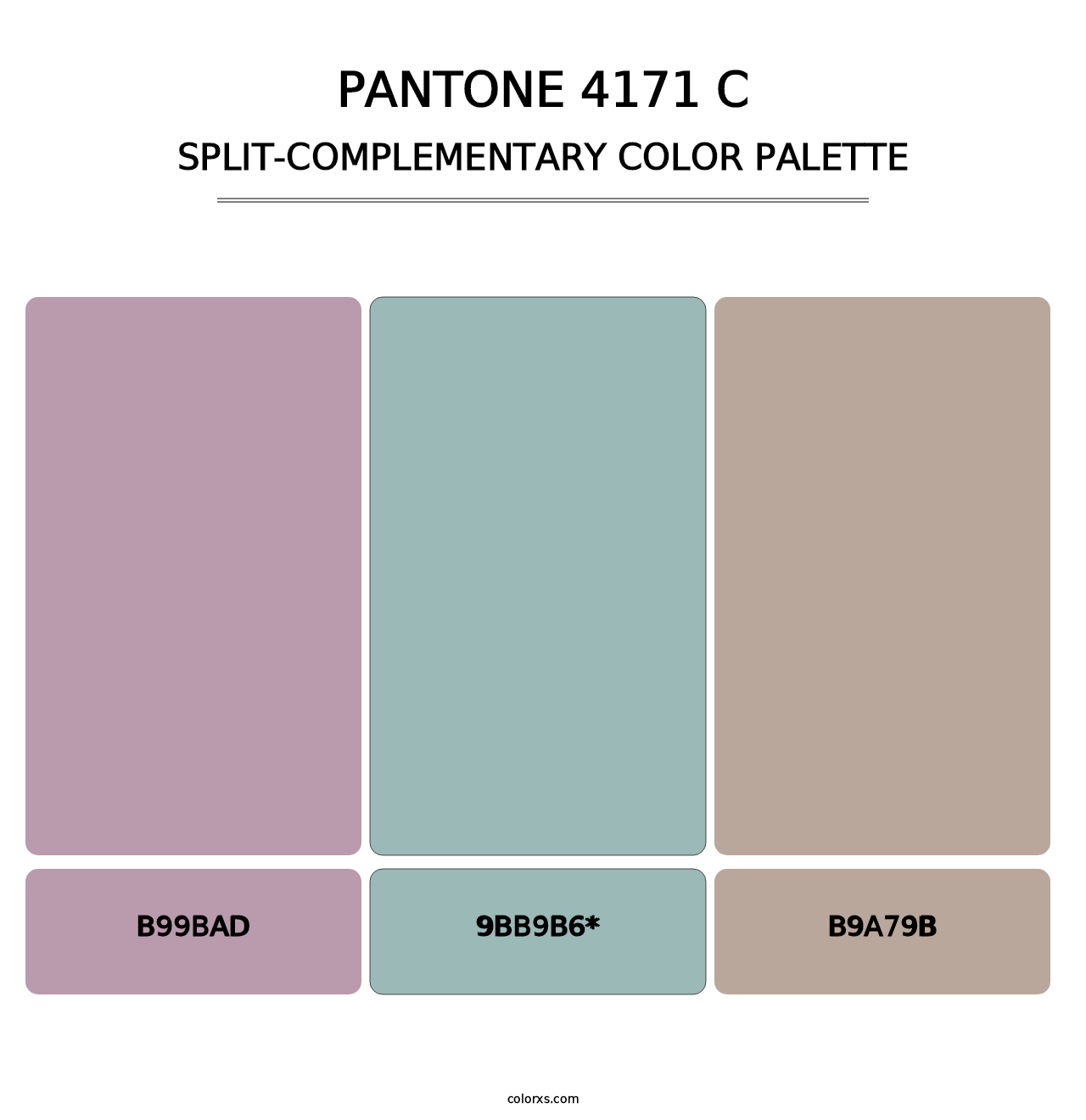 PANTONE 4171 C - Split-Complementary Color Palette