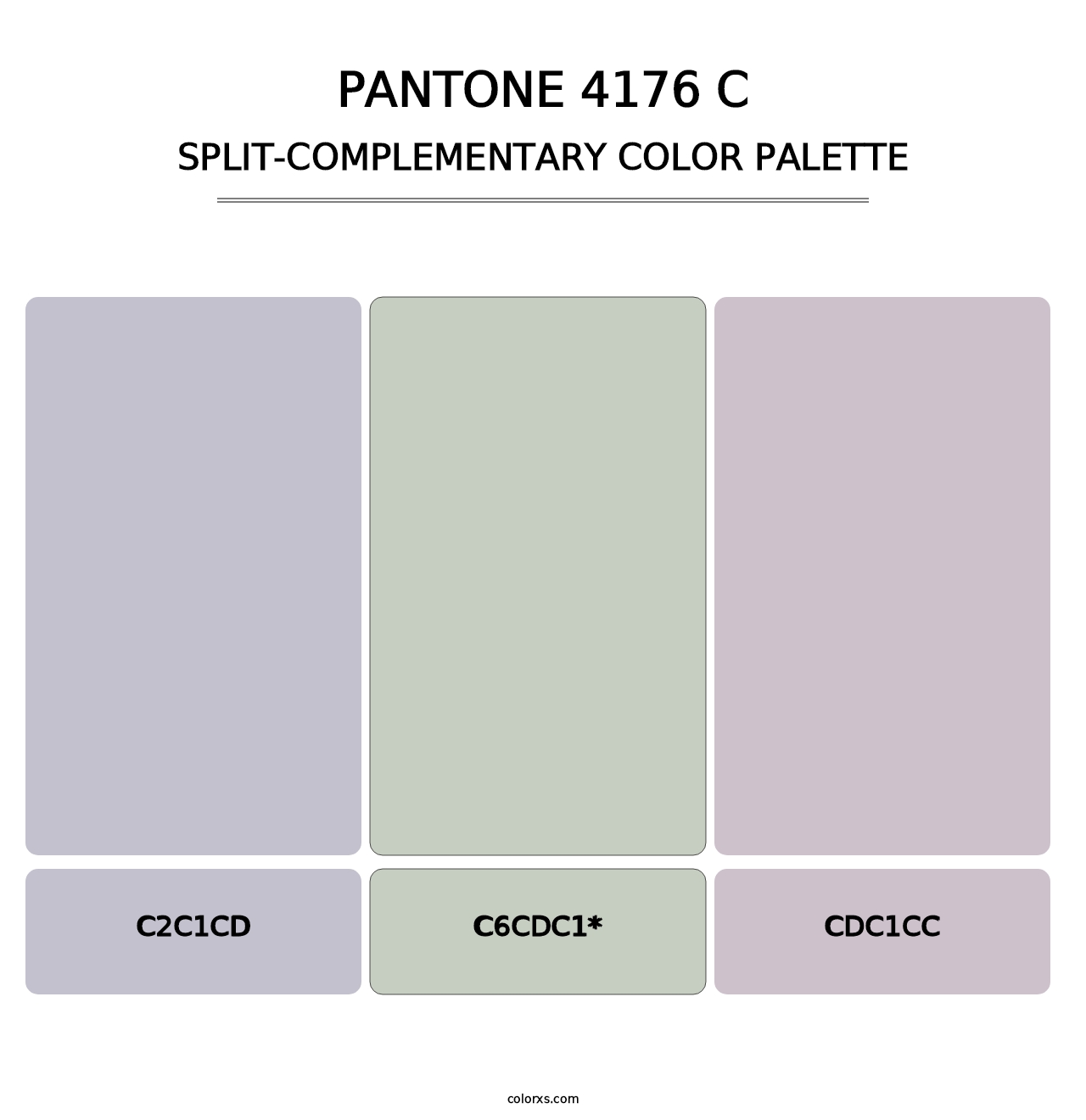 PANTONE 4176 C - Split-Complementary Color Palette