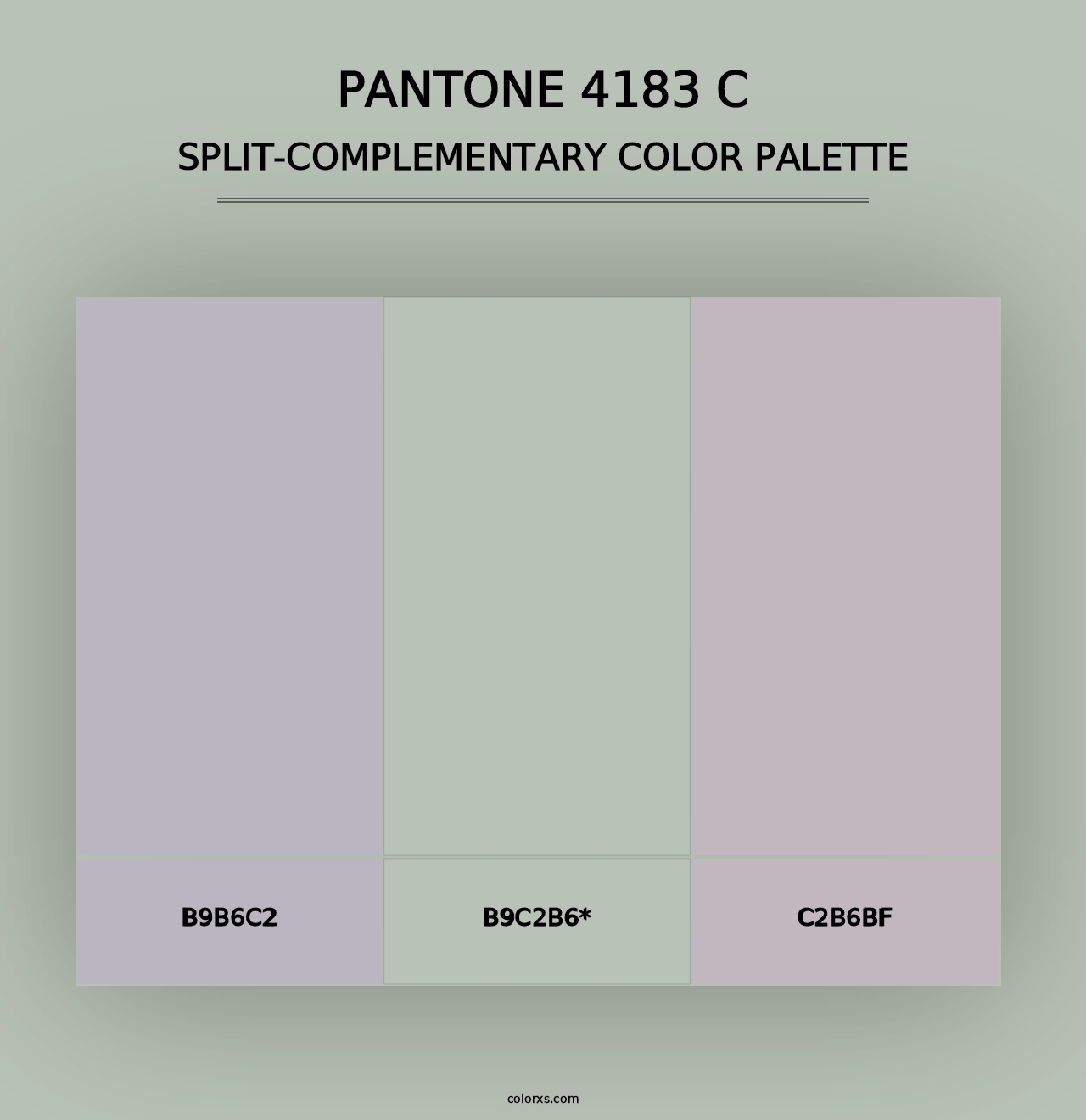 PANTONE 4183 C - Split-Complementary Color Palette