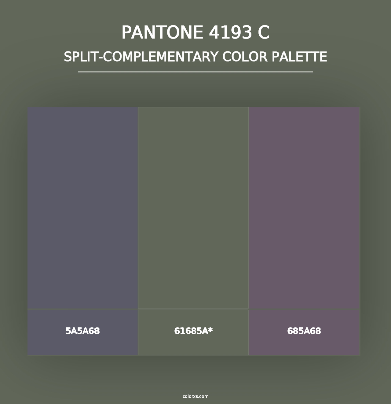 PANTONE 4193 C - Split-Complementary Color Palette