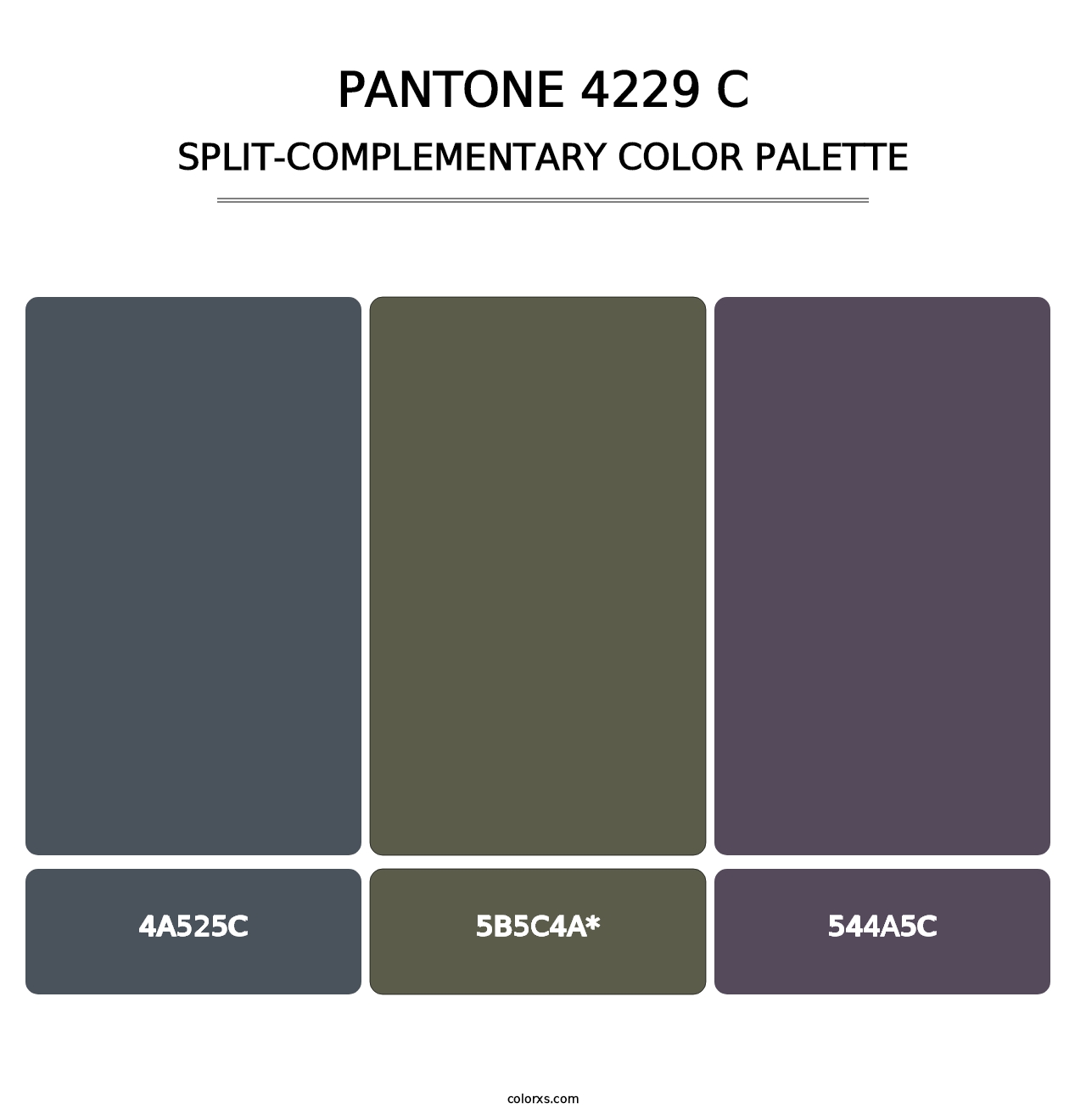 PANTONE 4229 C - Split-Complementary Color Palette