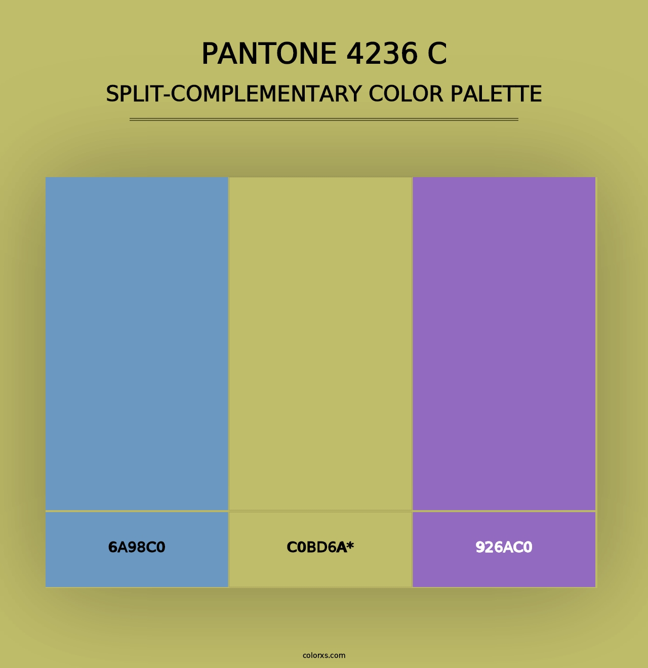 PANTONE 4236 C - Split-Complementary Color Palette