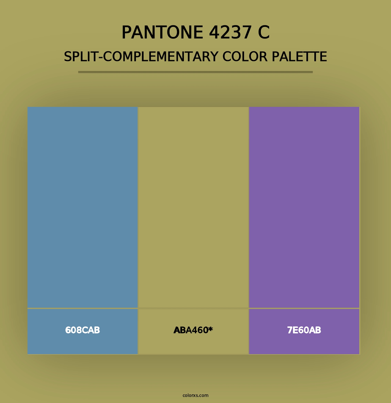 PANTONE 4237 C - Split-Complementary Color Palette