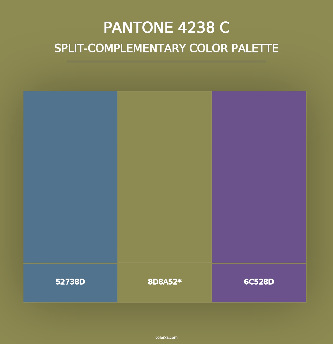 PANTONE 4238 C - Split-Complementary Color Palette