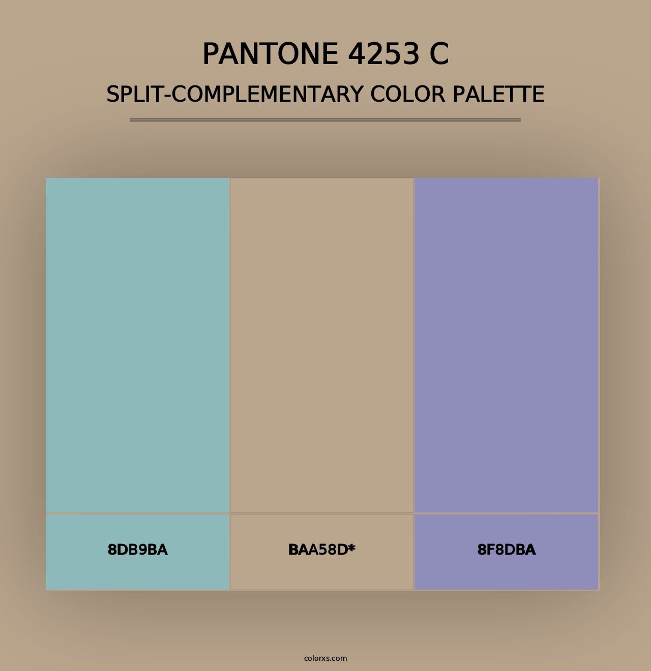 PANTONE 4253 C - Split-Complementary Color Palette