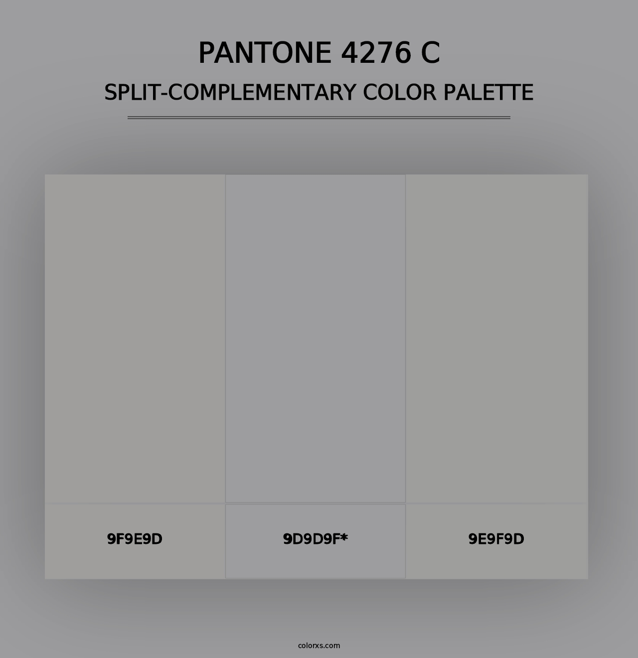 PANTONE 4276 C - Split-Complementary Color Palette