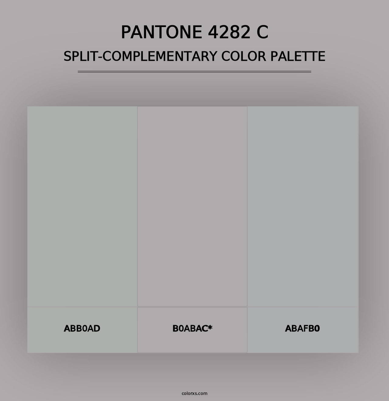 PANTONE 4282 C - Split-Complementary Color Palette