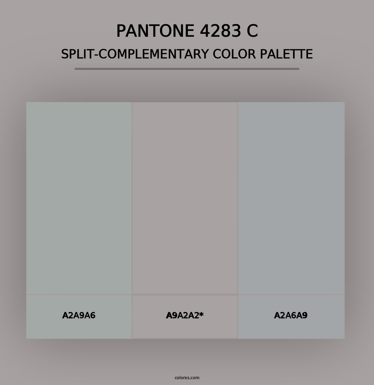 PANTONE 4283 C - Split-Complementary Color Palette