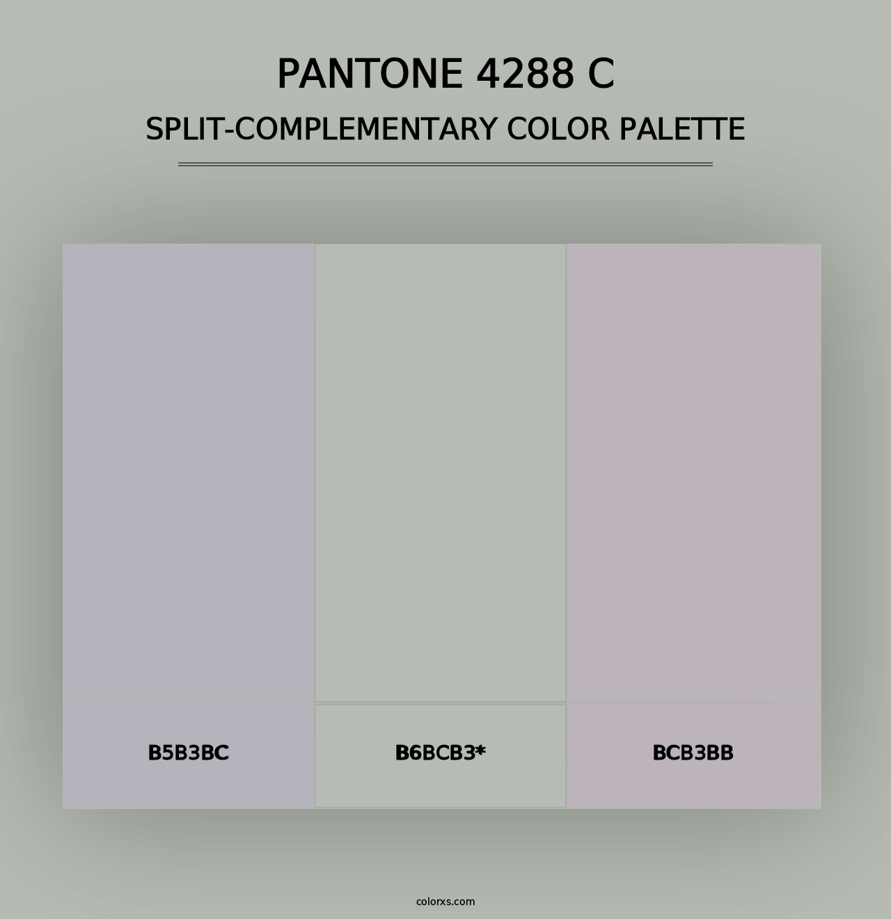 PANTONE 4288 C - Split-Complementary Color Palette