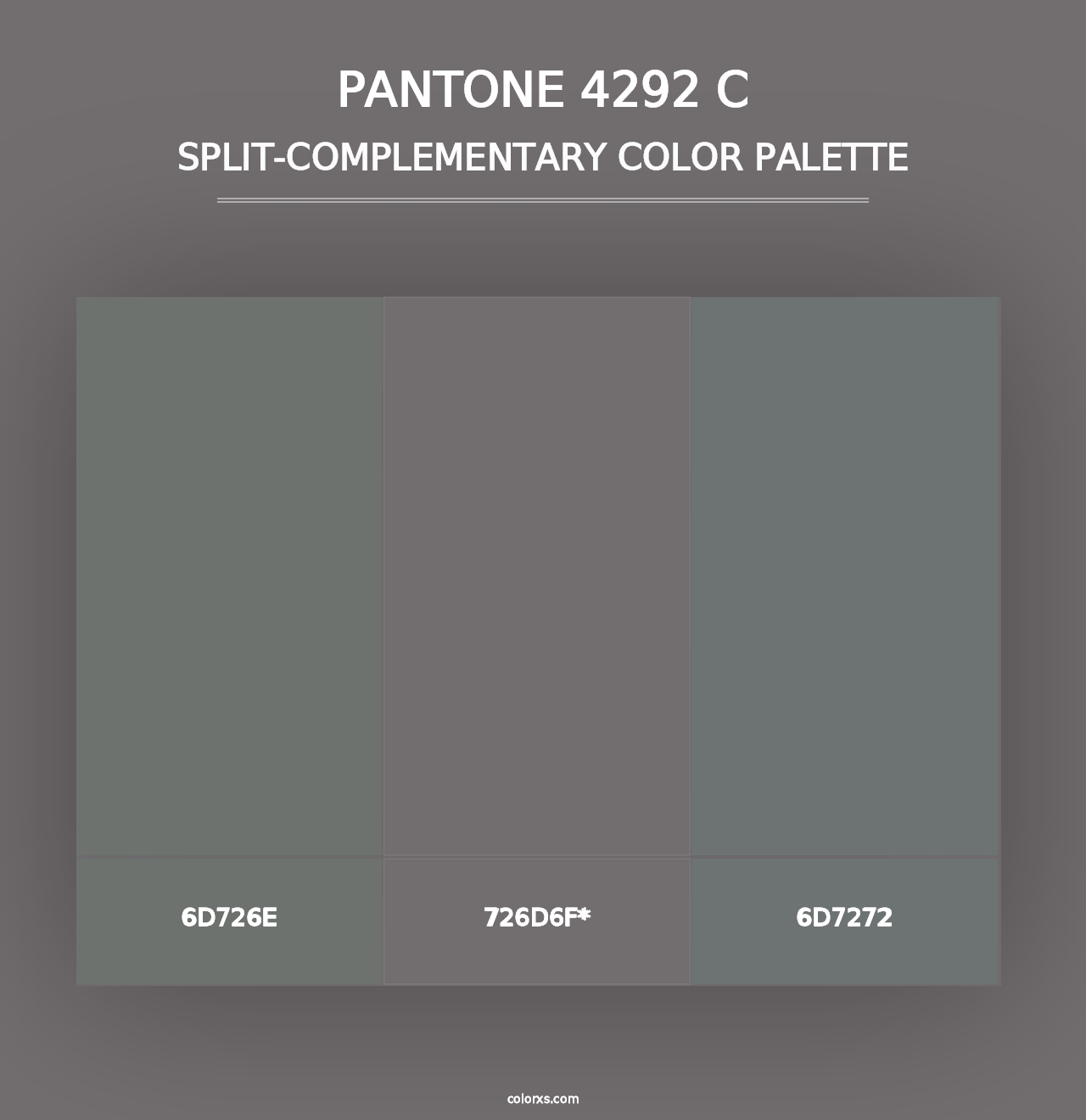 PANTONE 4292 C - Split-Complementary Color Palette