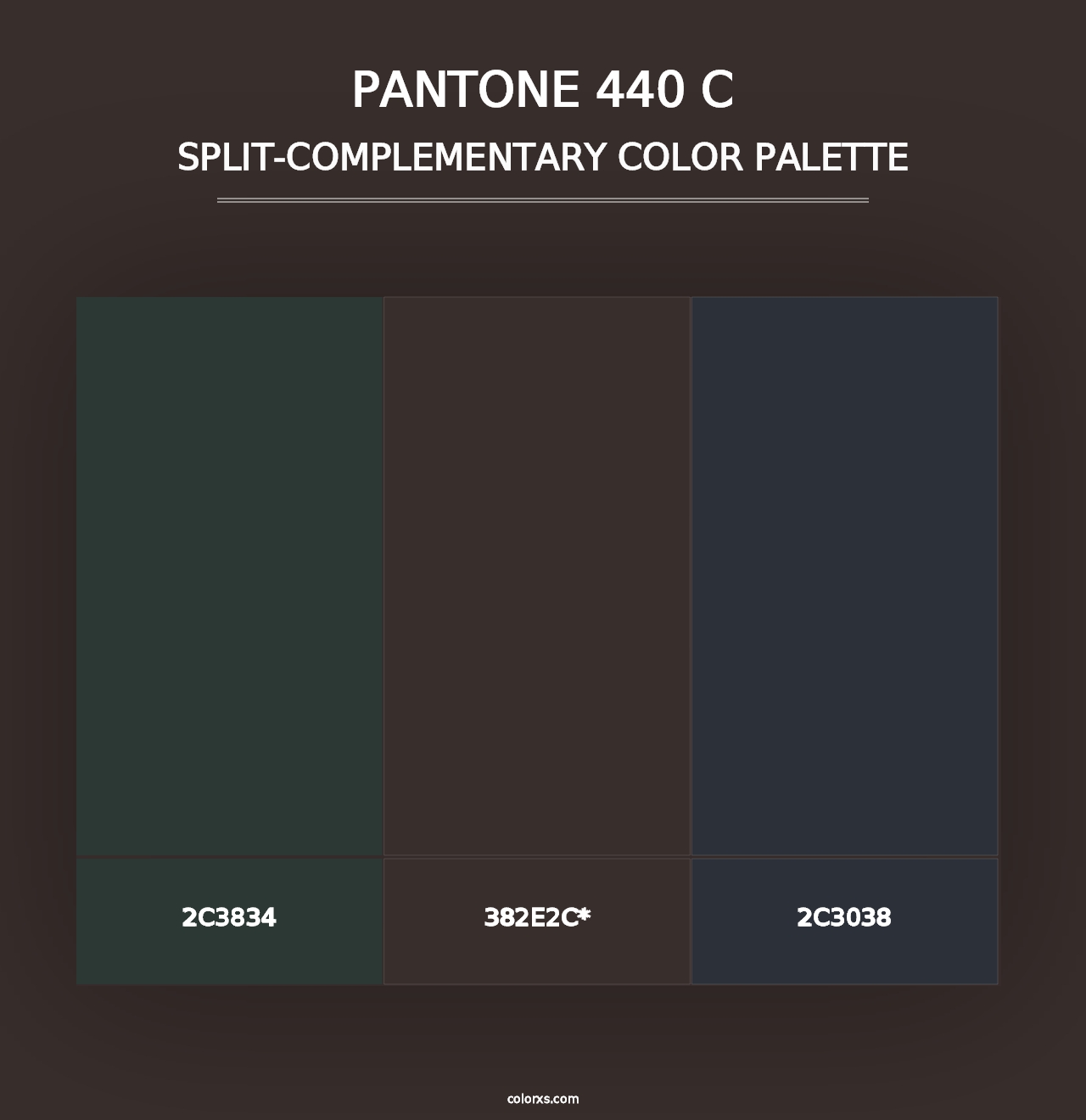 PANTONE 440 C - Split-Complementary Color Palette