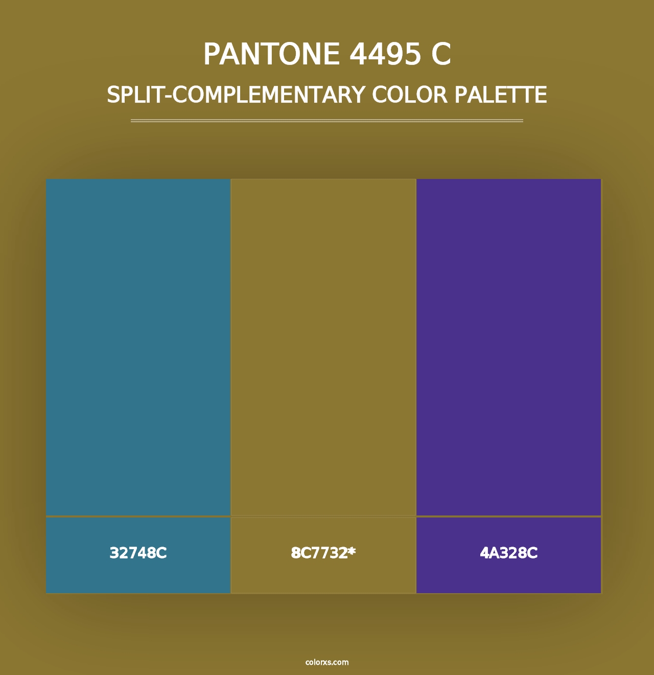 PANTONE 4495 C - Split-Complementary Color Palette