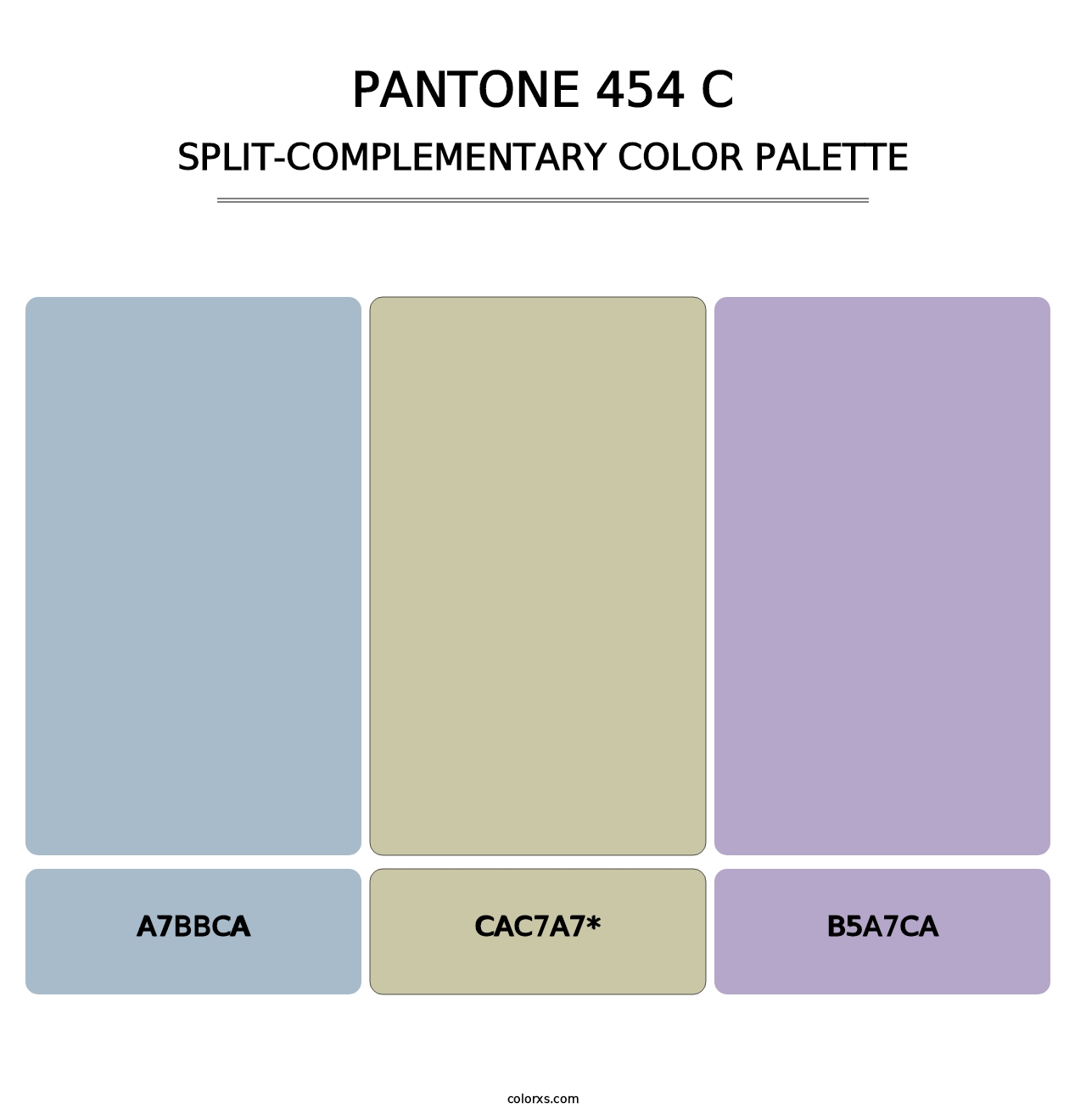 PANTONE 454 C - Split-Complementary Color Palette