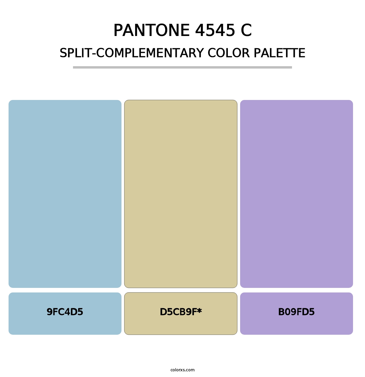 PANTONE 4545 C - Split-Complementary Color Palette