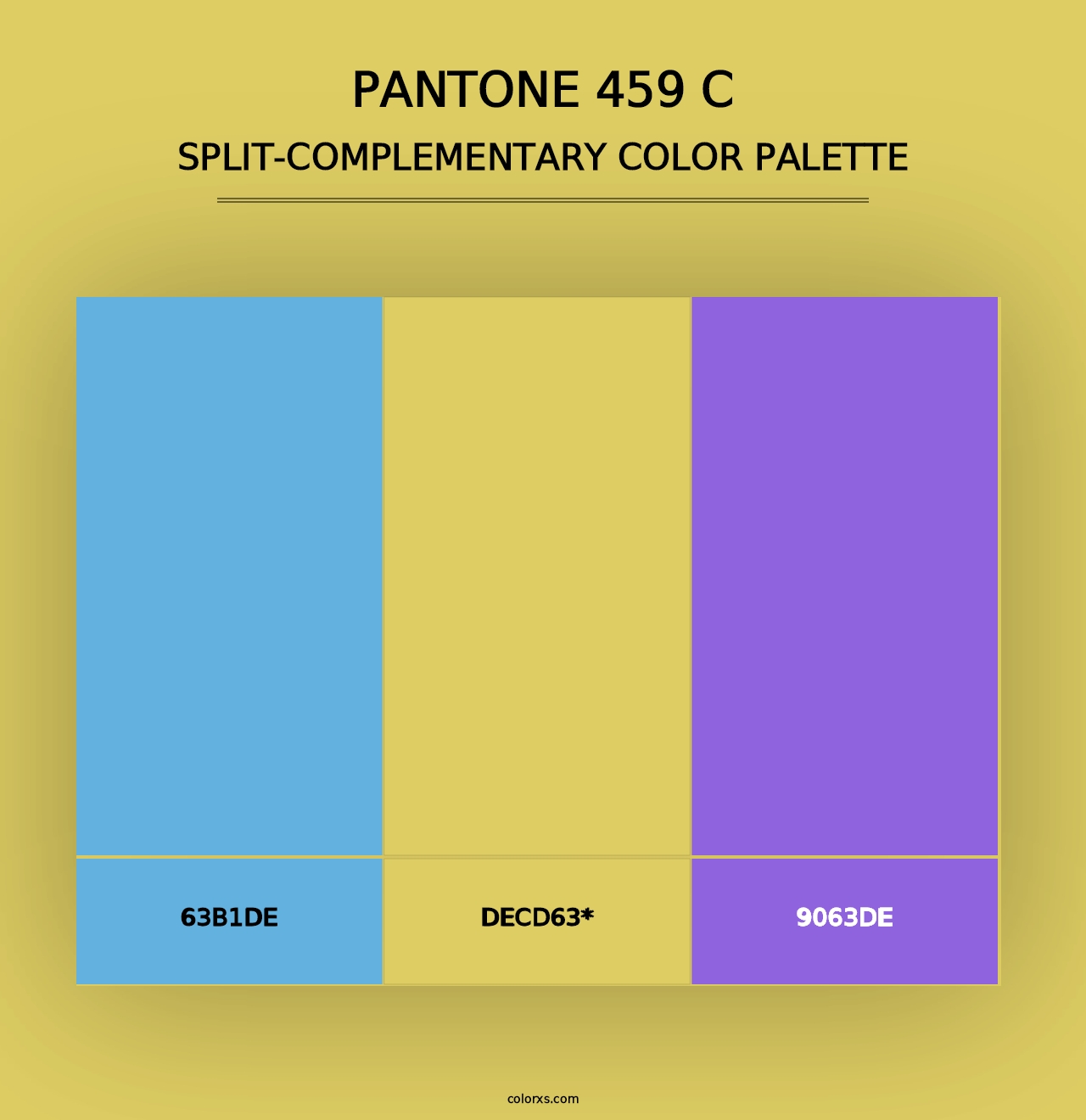 PANTONE 459 C - Split-Complementary Color Palette