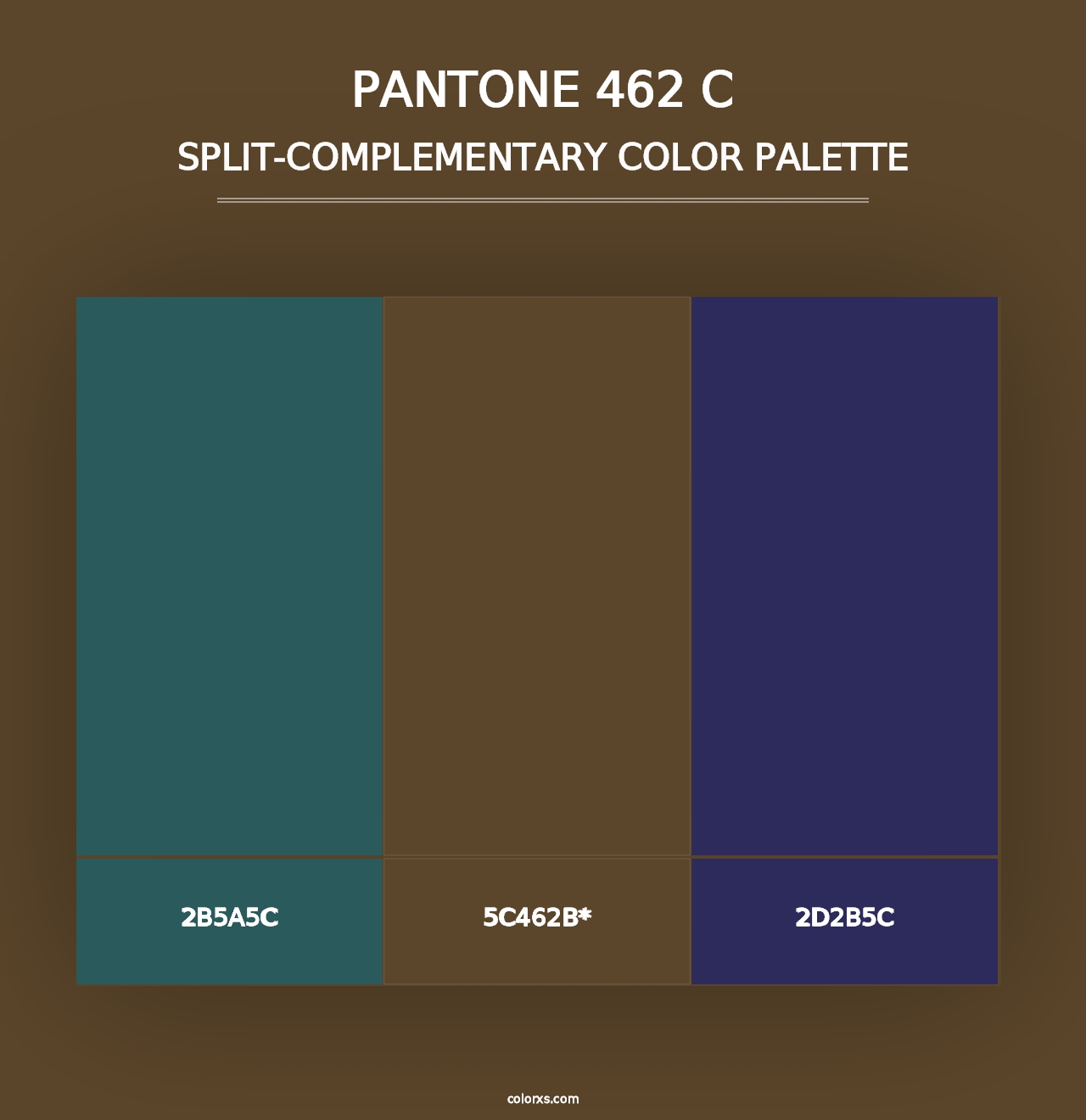 PANTONE 462 C - Split-Complementary Color Palette