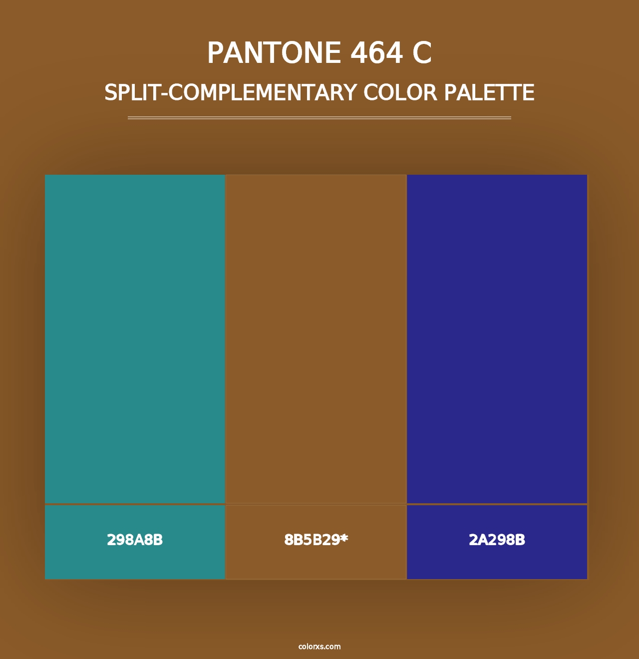 PANTONE 464 C - Split-Complementary Color Palette