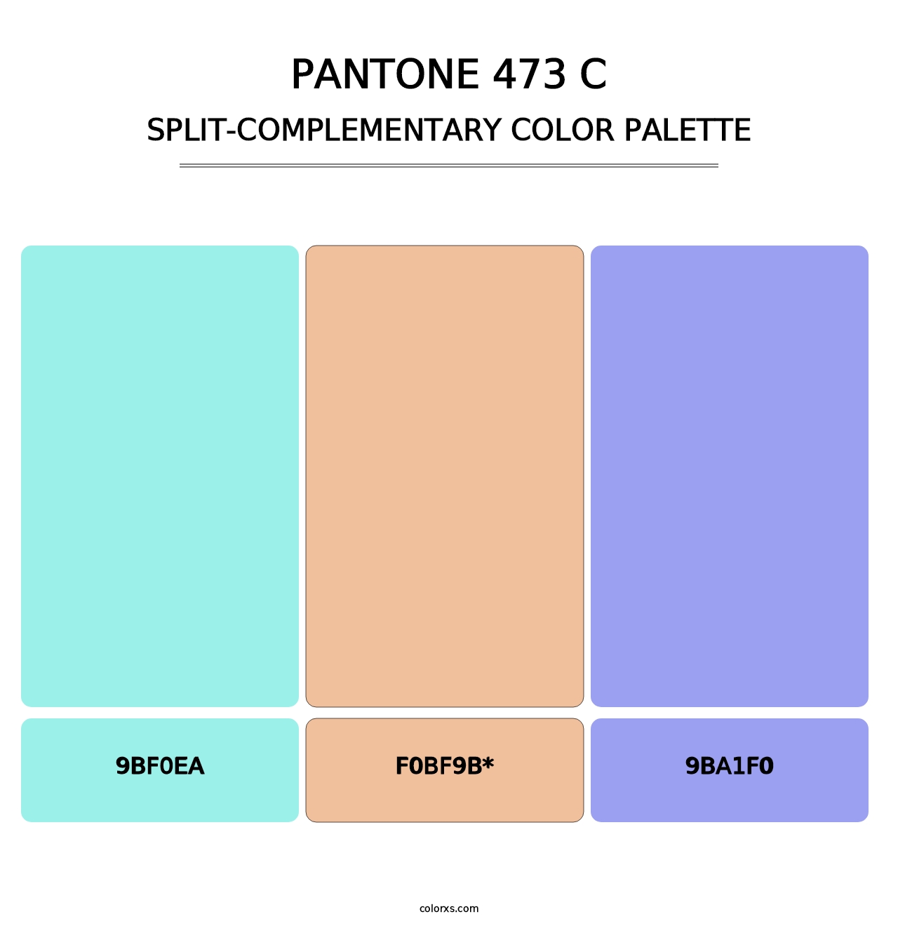 PANTONE 473 C - Split-Complementary Color Palette