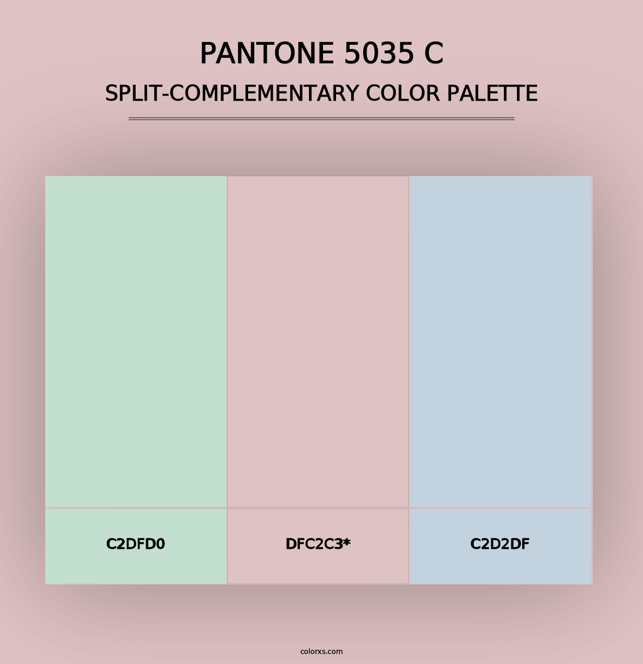 PANTONE 5035 C - Split-Complementary Color Palette