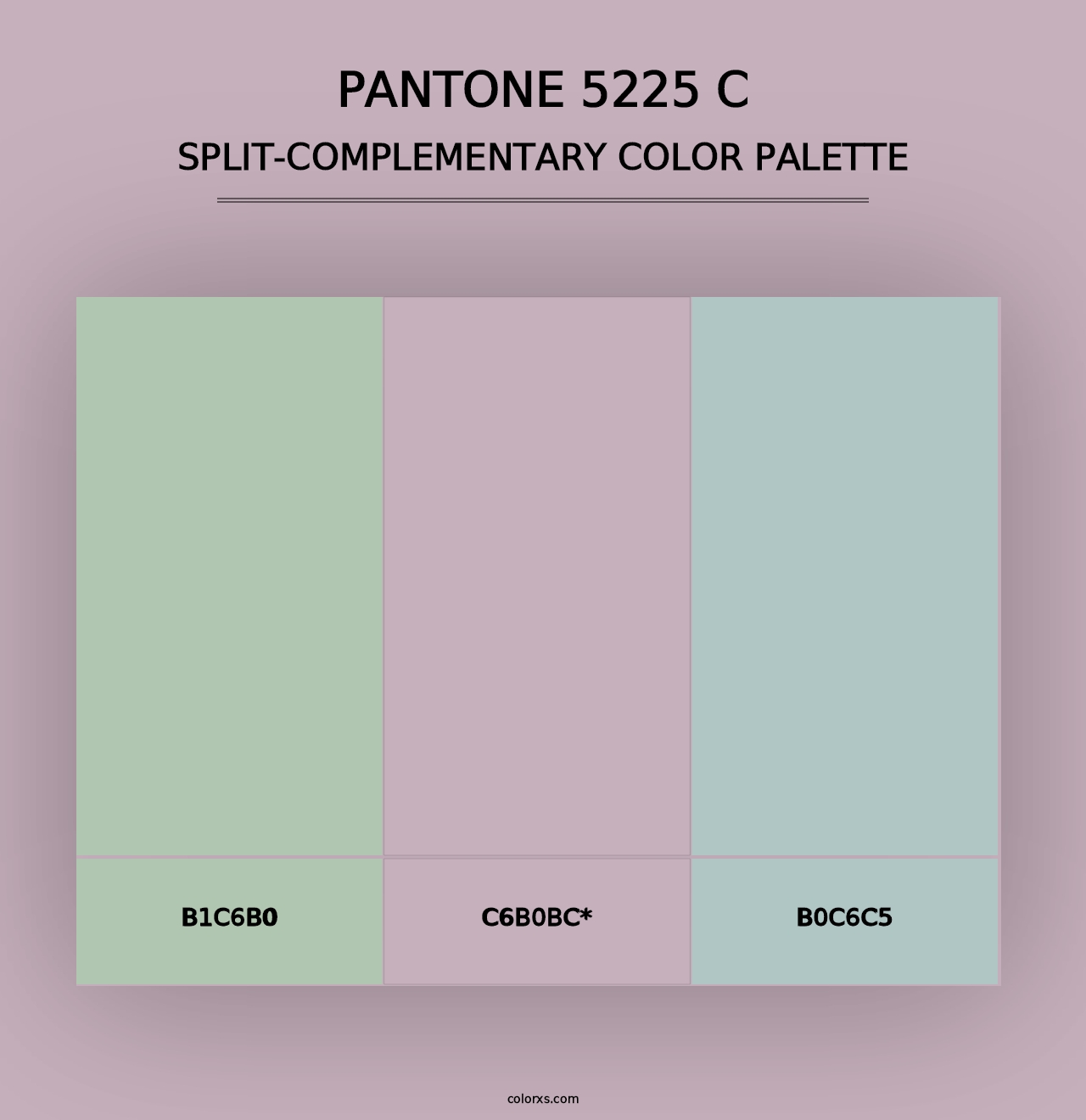 PANTONE 5225 C - Split-Complementary Color Palette