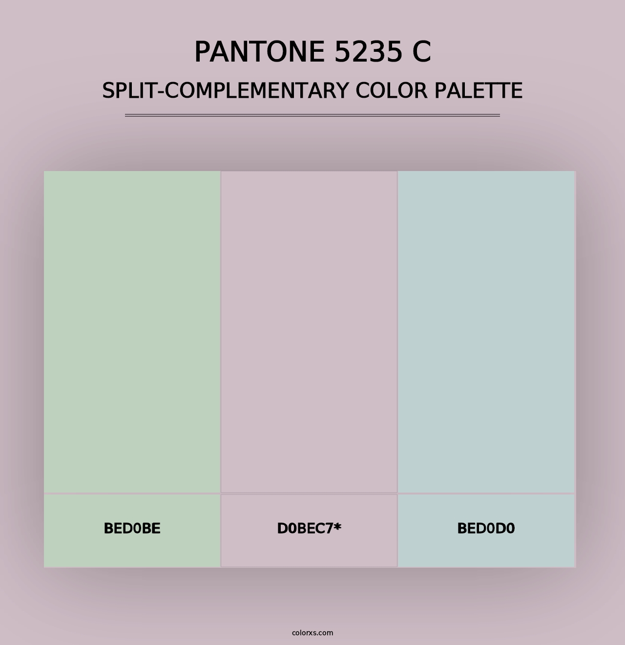 PANTONE 5235 C - Split-Complementary Color Palette