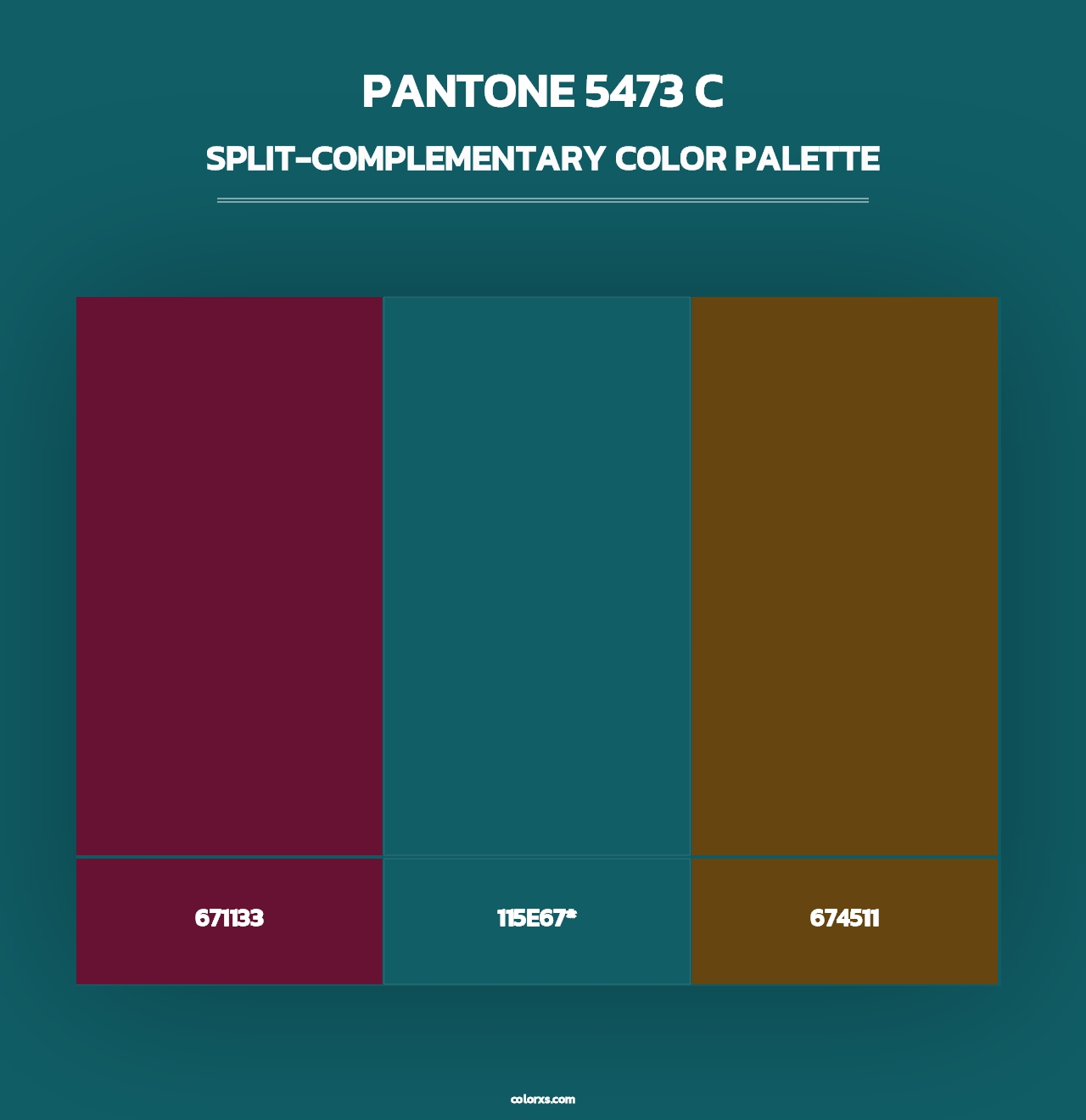 PANTONE 5473 C - Split-Complementary Color Palette