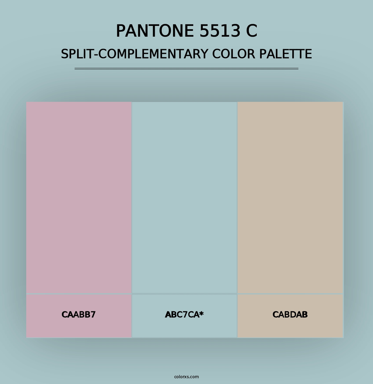 PANTONE 5513 C - Split-Complementary Color Palette