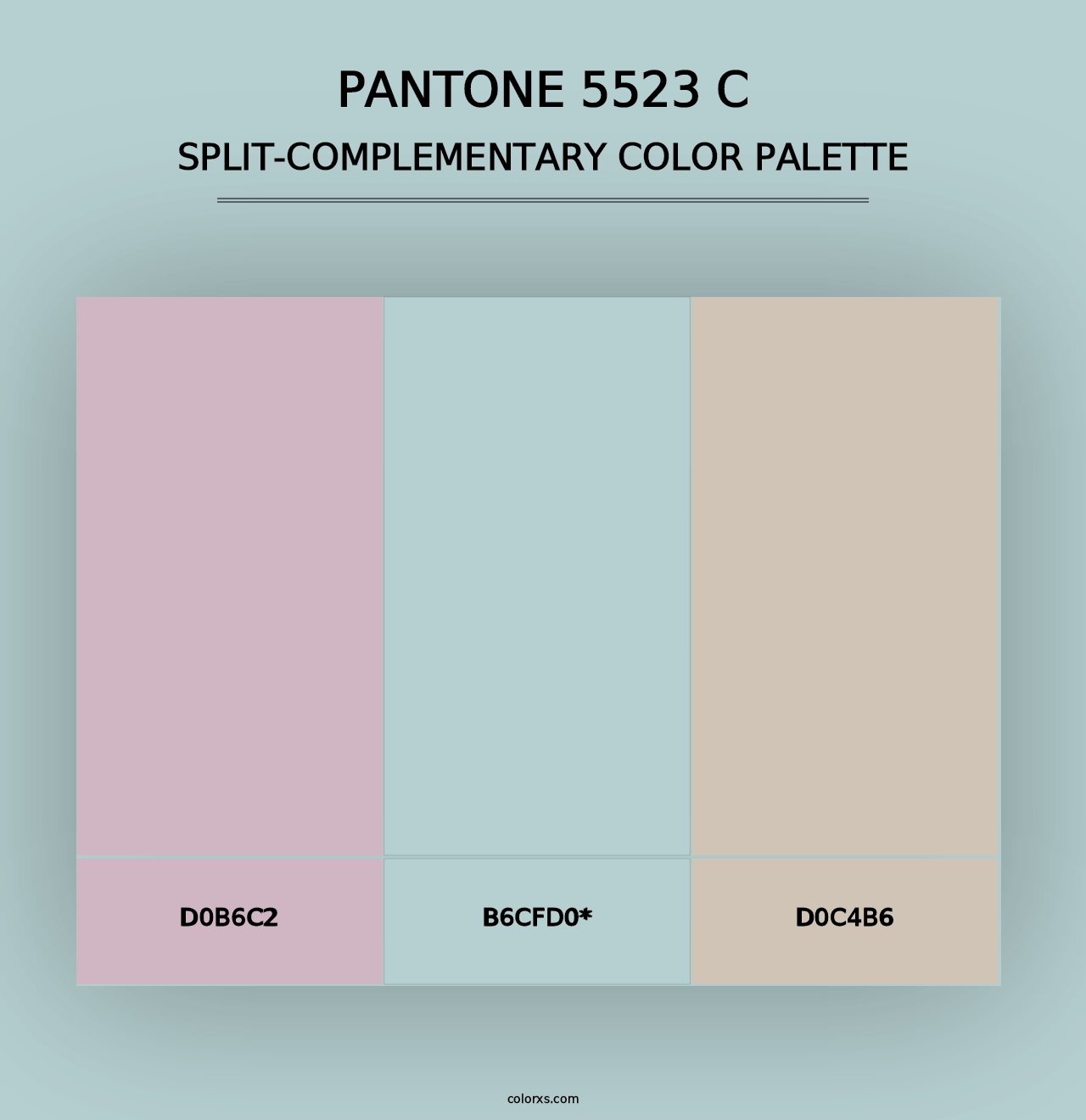 PANTONE 5523 C - Split-Complementary Color Palette