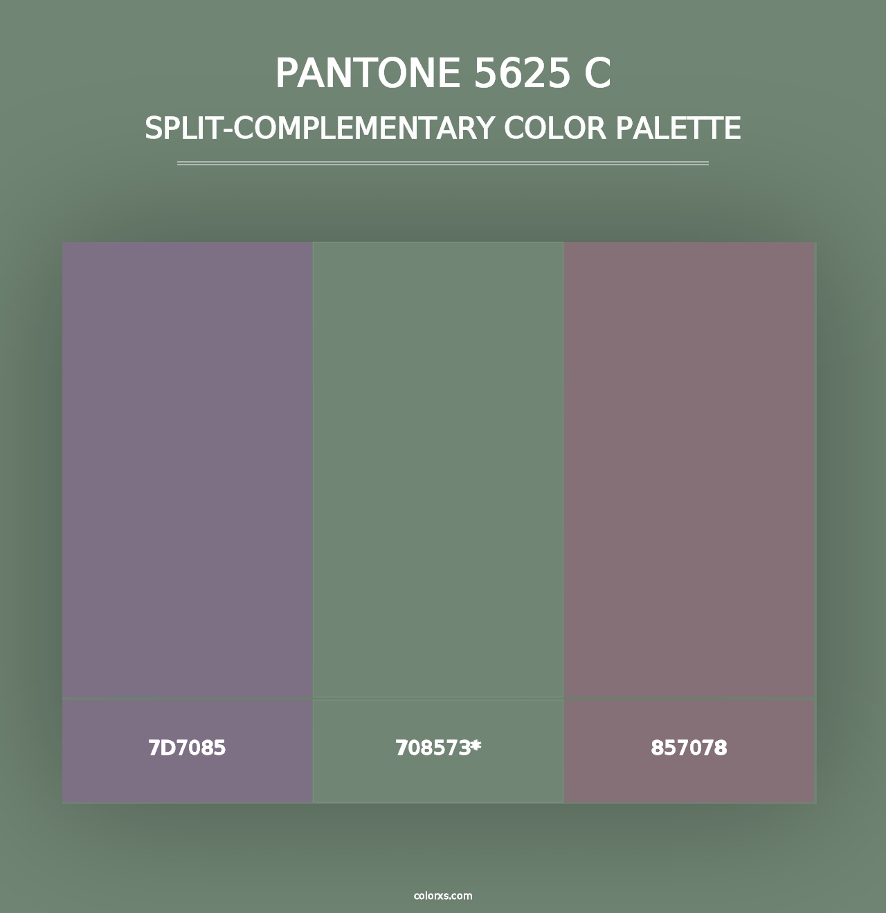 PANTONE 5625 C - Split-Complementary Color Palette