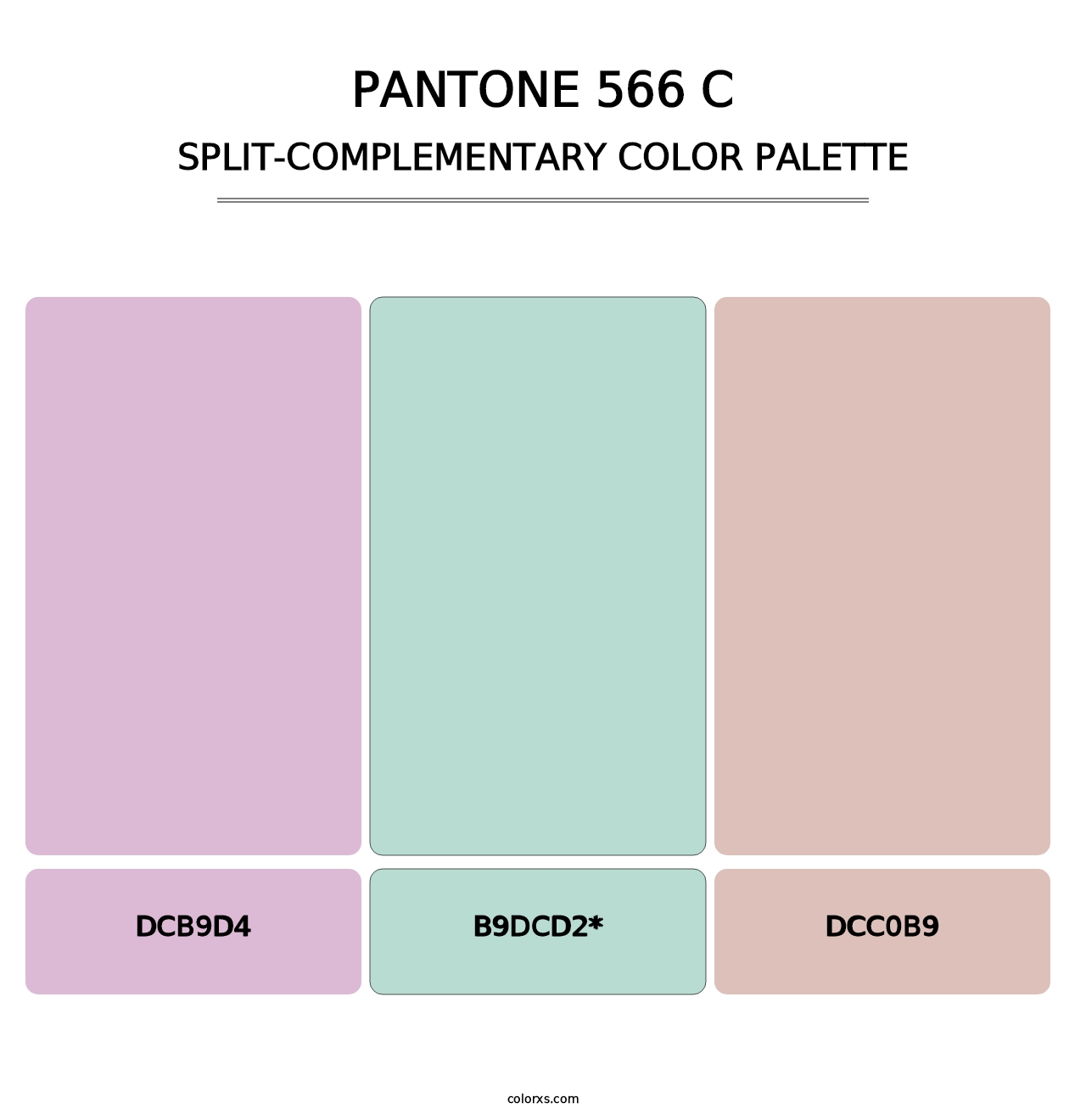 PANTONE 566 C - Split-Complementary Color Palette