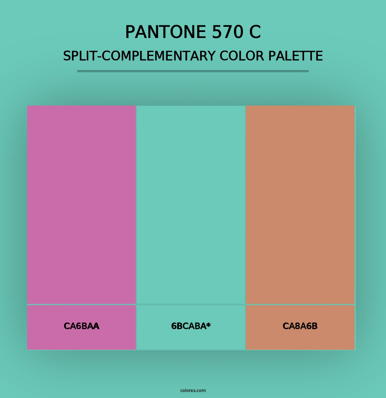 PANTONE 570 C - Split-Complementary Color Palette