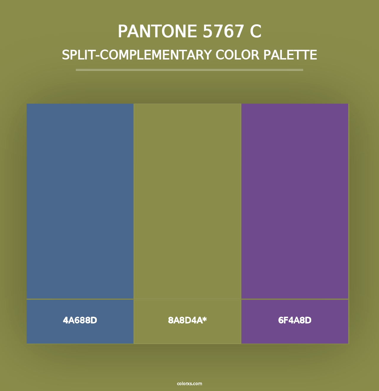 PANTONE 5767 C - Split-Complementary Color Palette