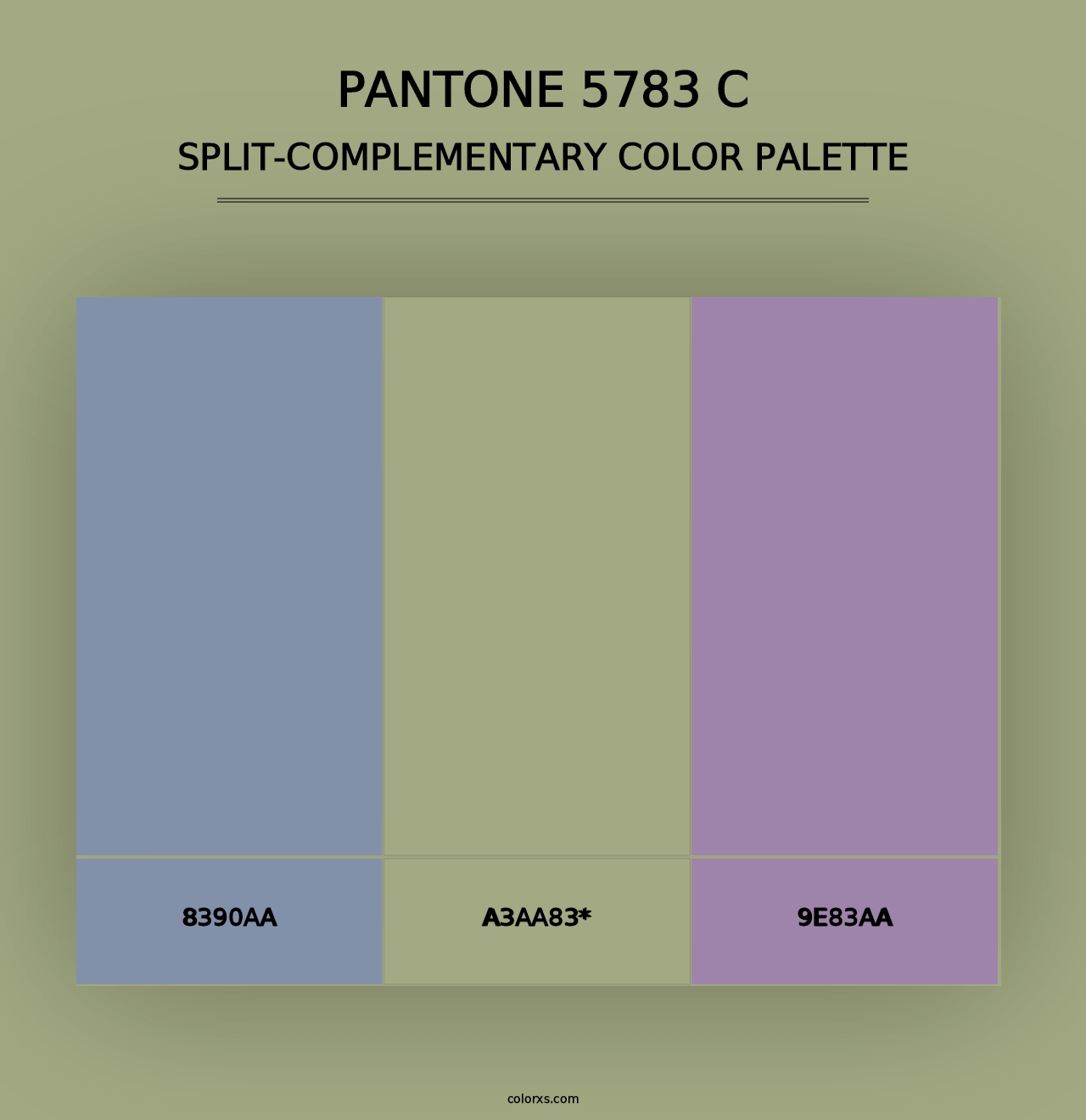 PANTONE 5783 C - Split-Complementary Color Palette