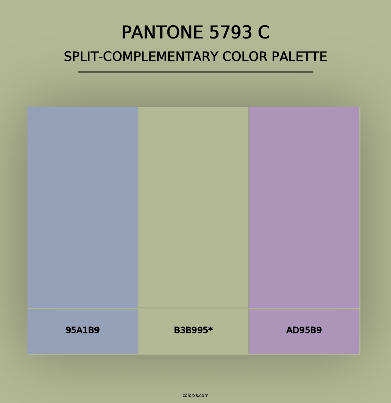 PANTONE 5793 C - Split-Complementary Color Palette