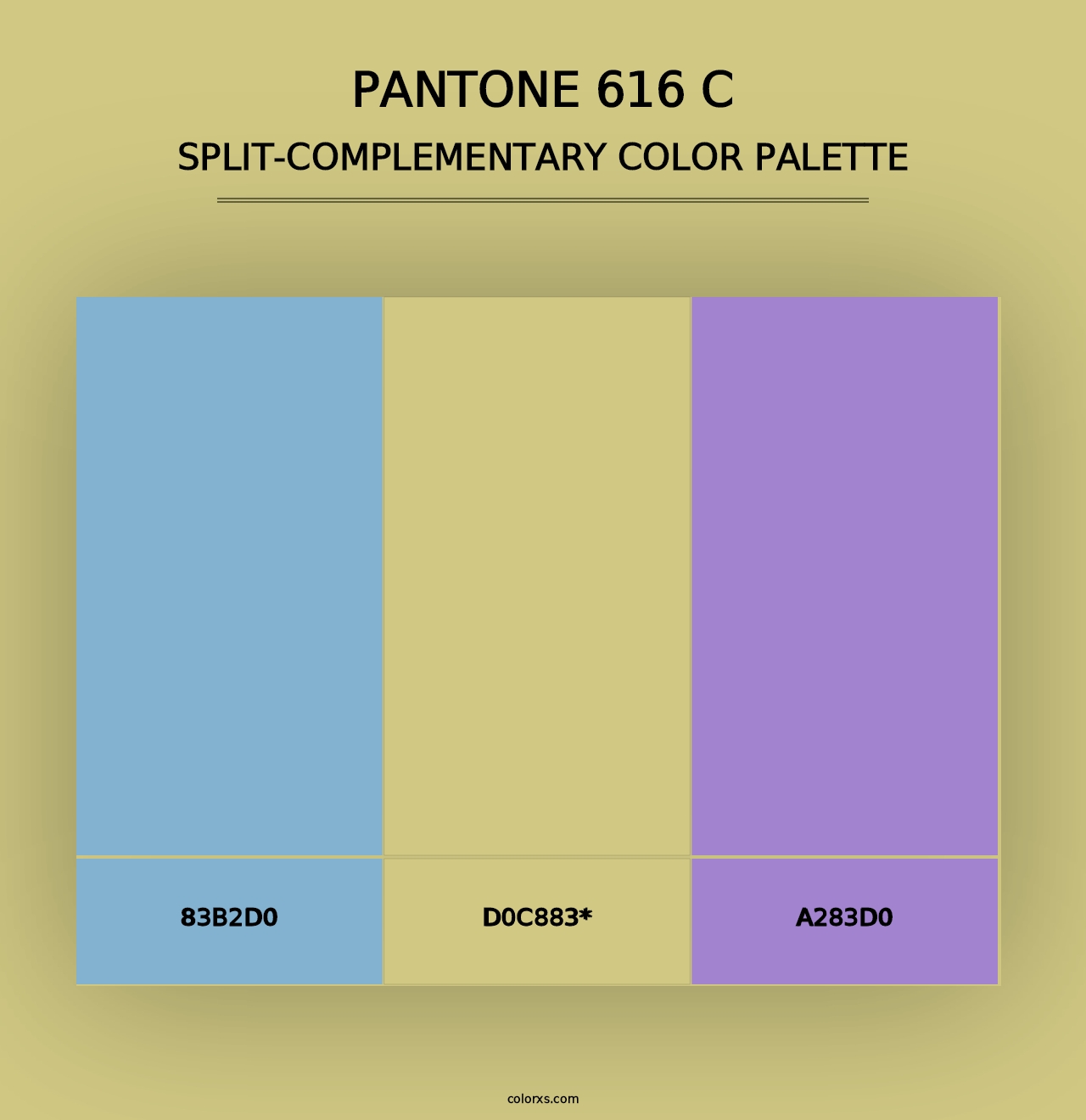 PANTONE 616 C - Split-Complementary Color Palette