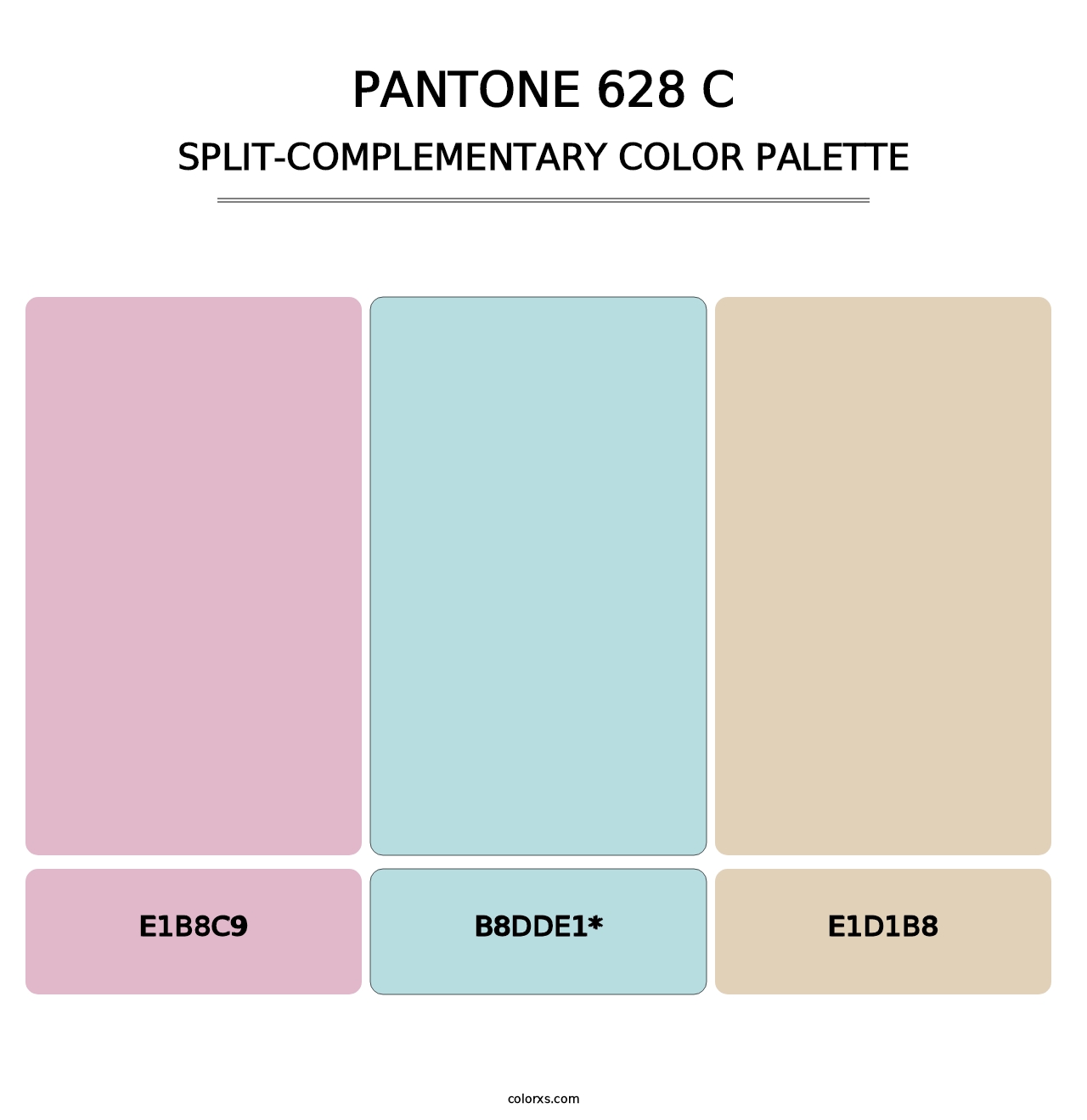 PANTONE 628 C - Split-Complementary Color Palette