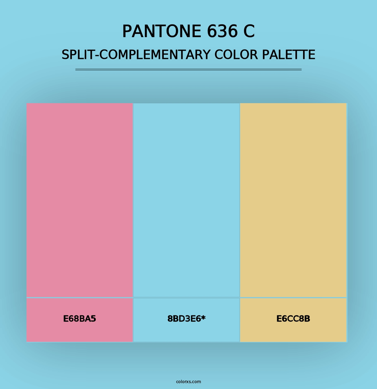 PANTONE 636 C - Split-Complementary Color Palette