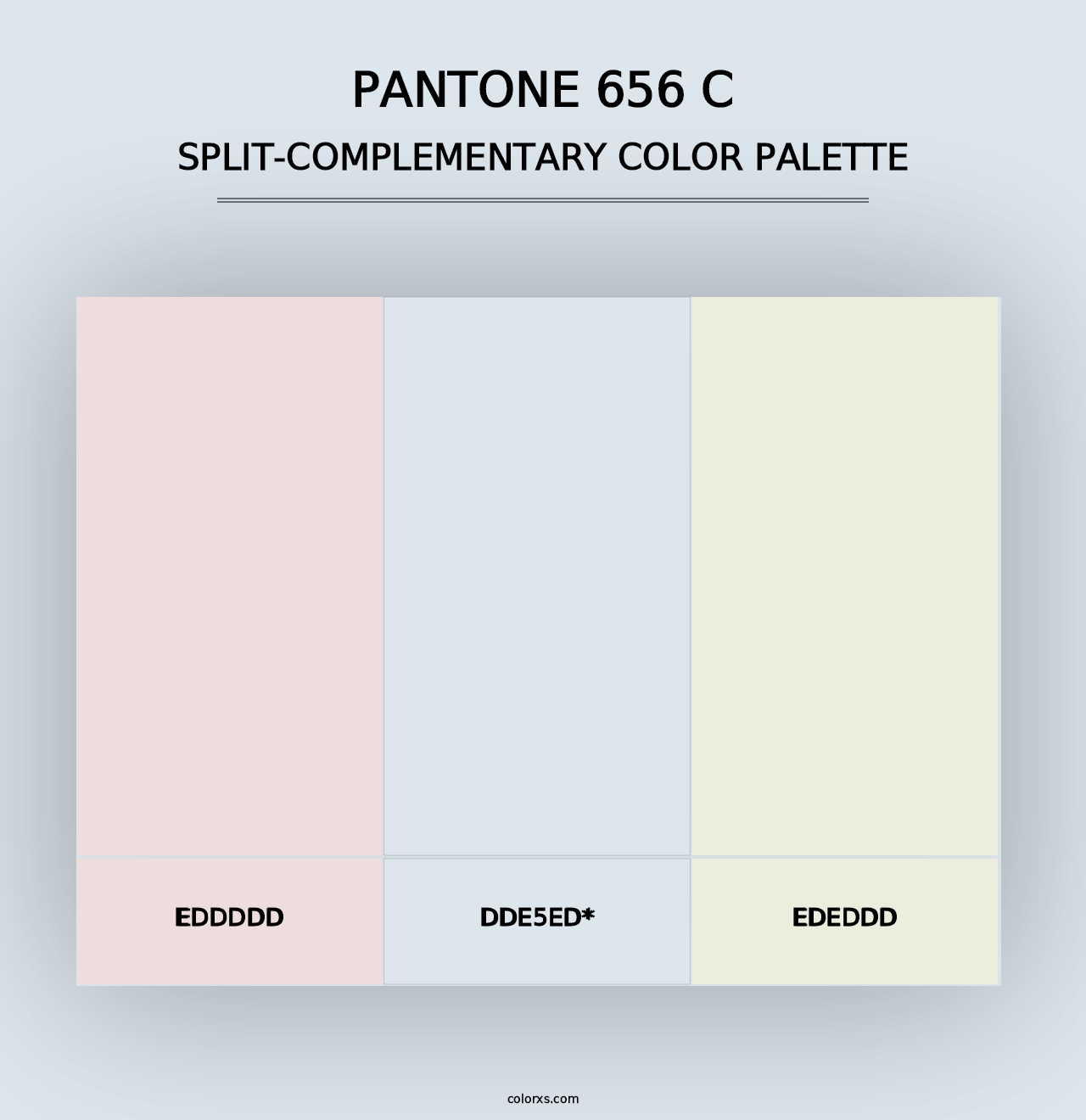 PANTONE 656 C - Split-Complementary Color Palette