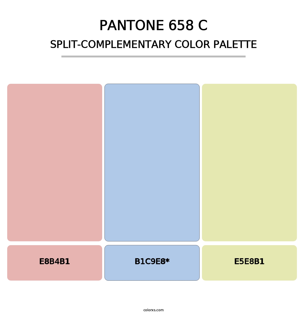 PANTONE 658 C - Split-Complementary Color Palette