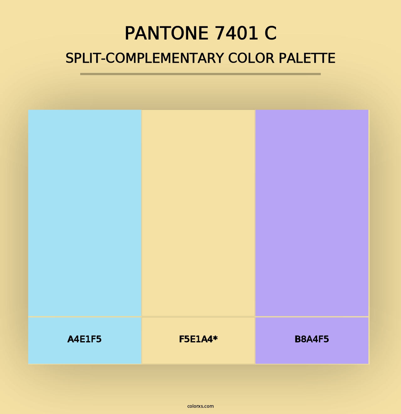 PANTONE 7401 C - Split-Complementary Color Palette