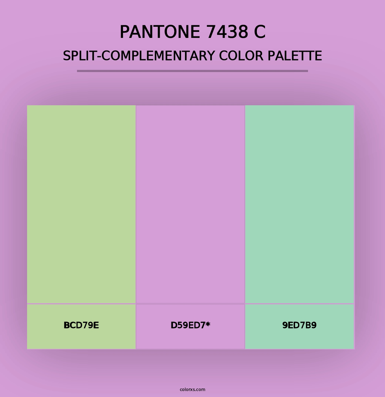 PANTONE 7438 C - Split-Complementary Color Palette